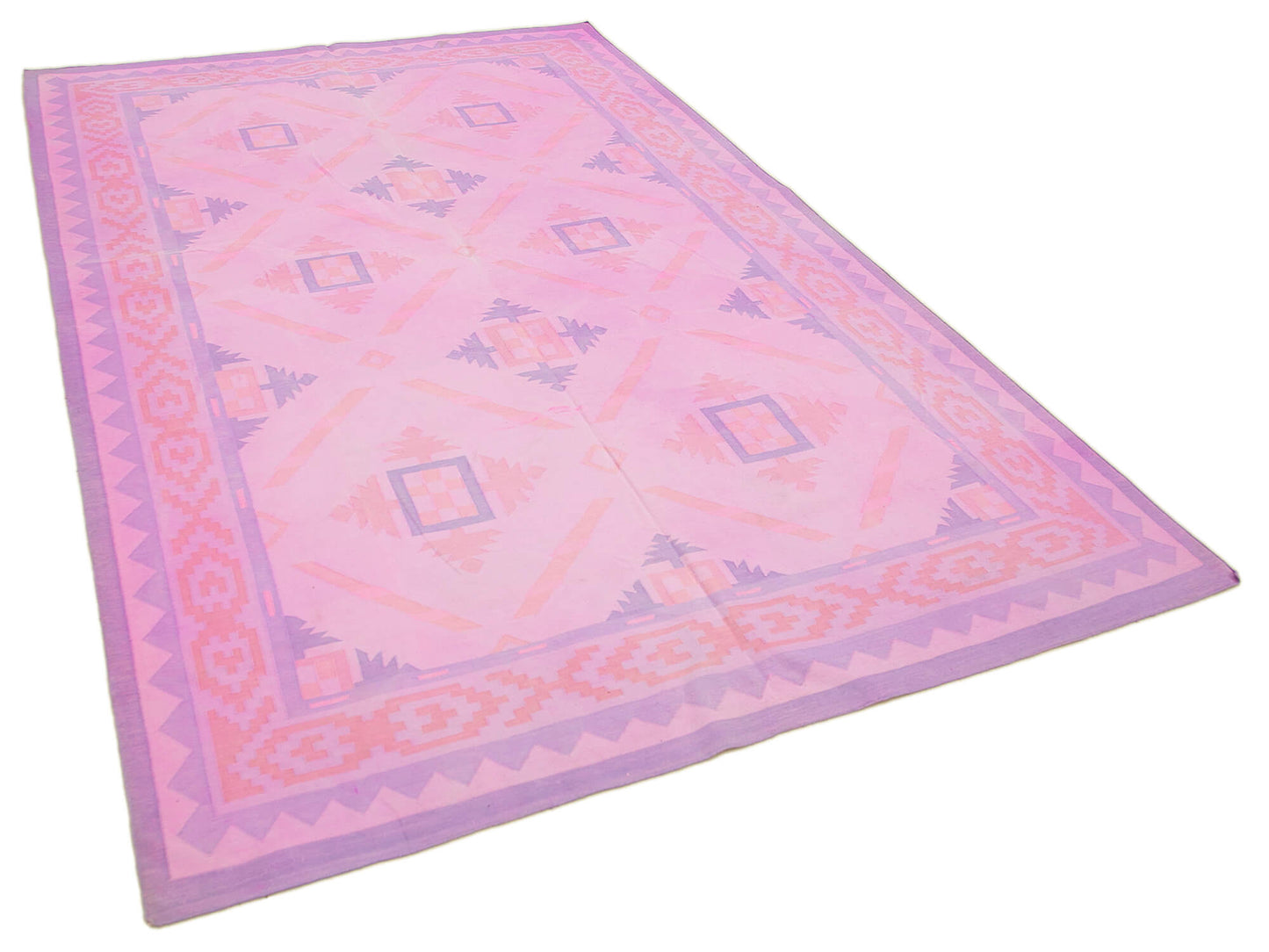 6x9 Pink Oriental Kilim Rug - 23549