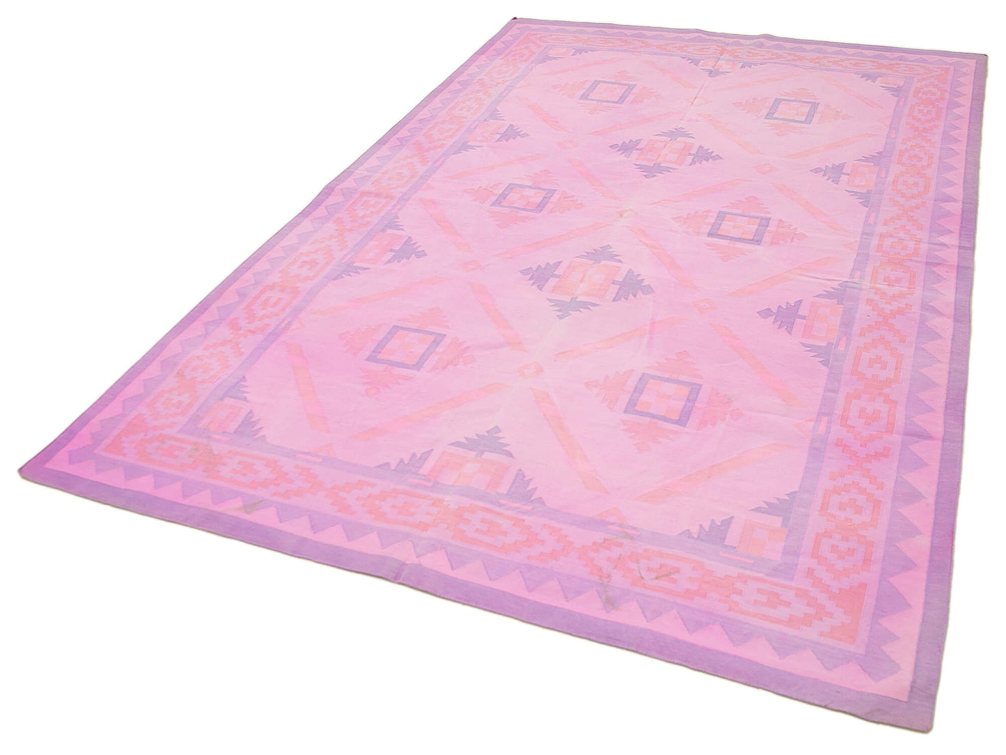 6x9 Pink Oriental Kilim Rug - 23549