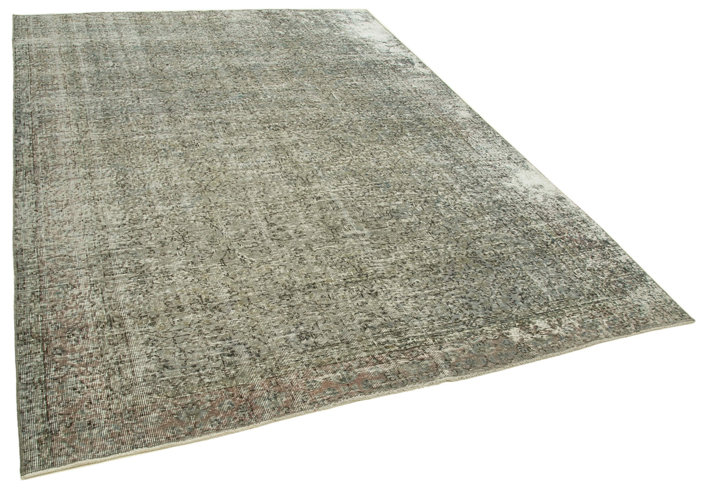 7x9 Grey Overdyed Rug - 23769