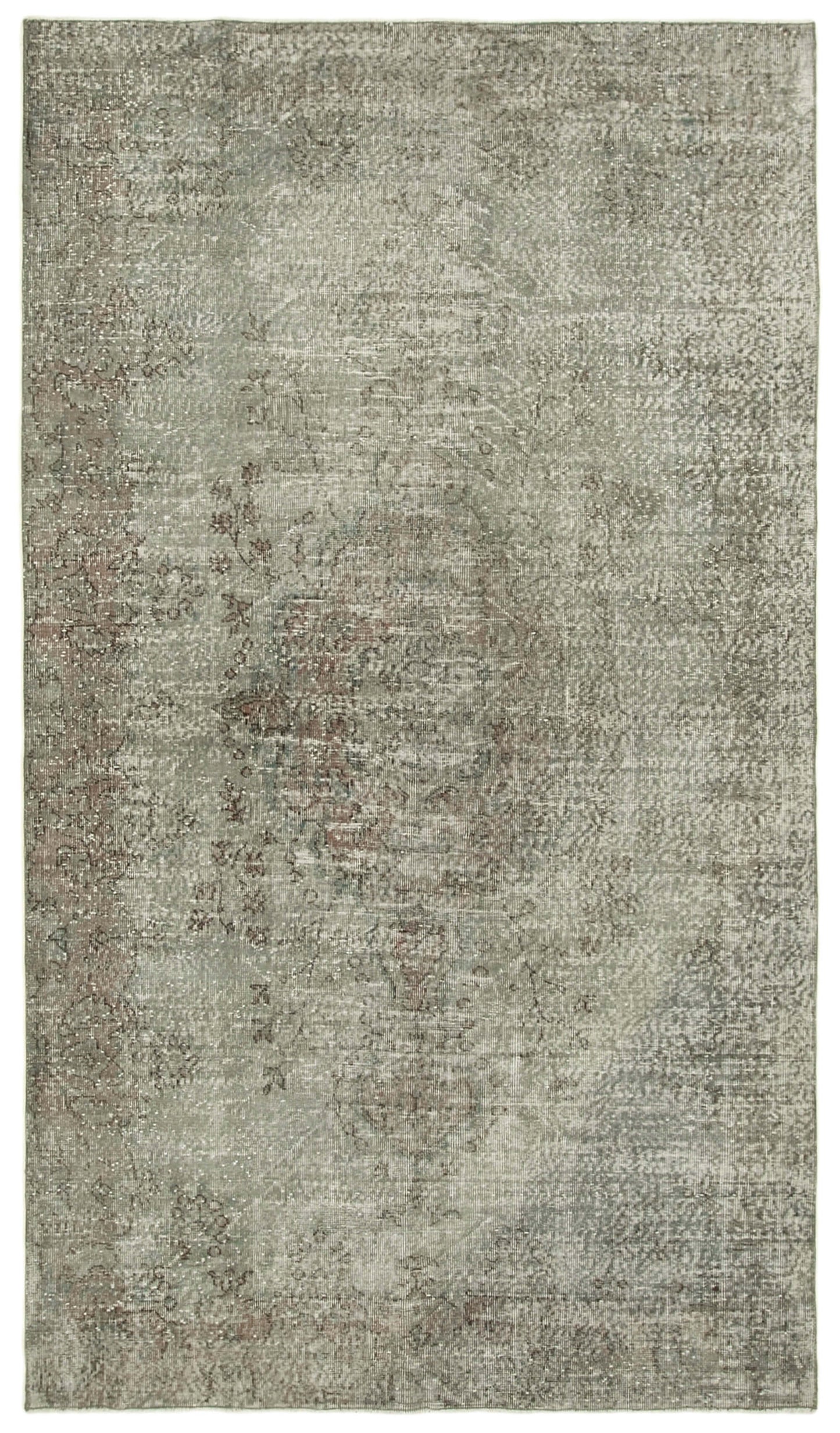 5x9 Grey Overdyed Rug - 23805