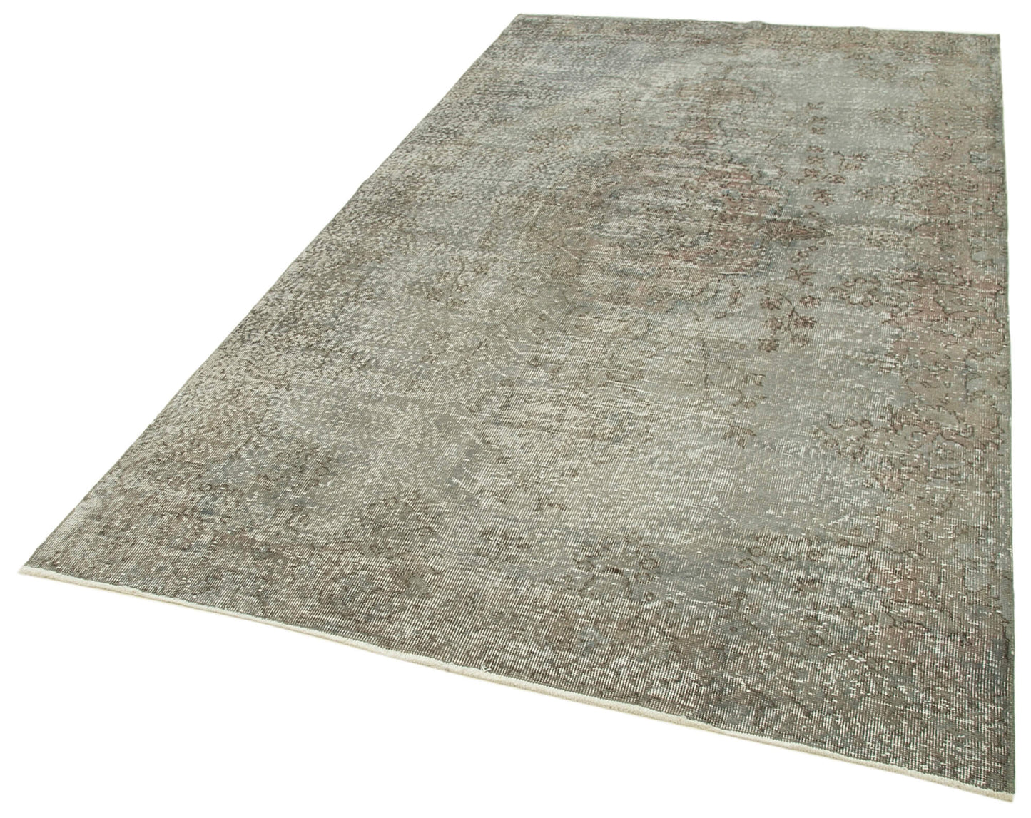 5x9 Grey Overdyed Rug - 23805