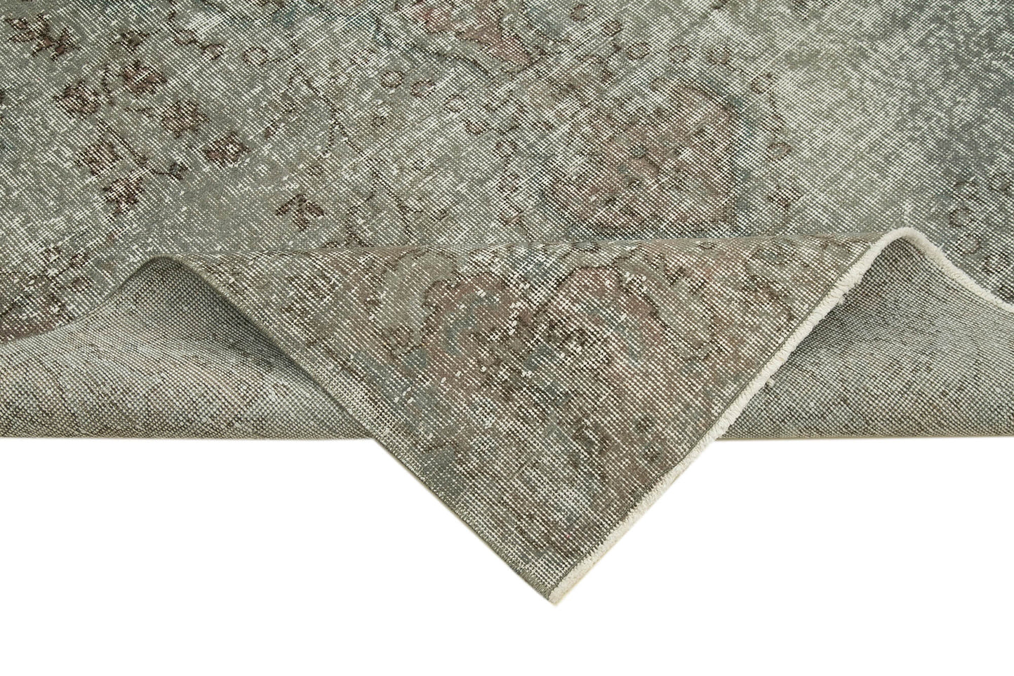 5x9 Grey Overdyed Rug - 23805