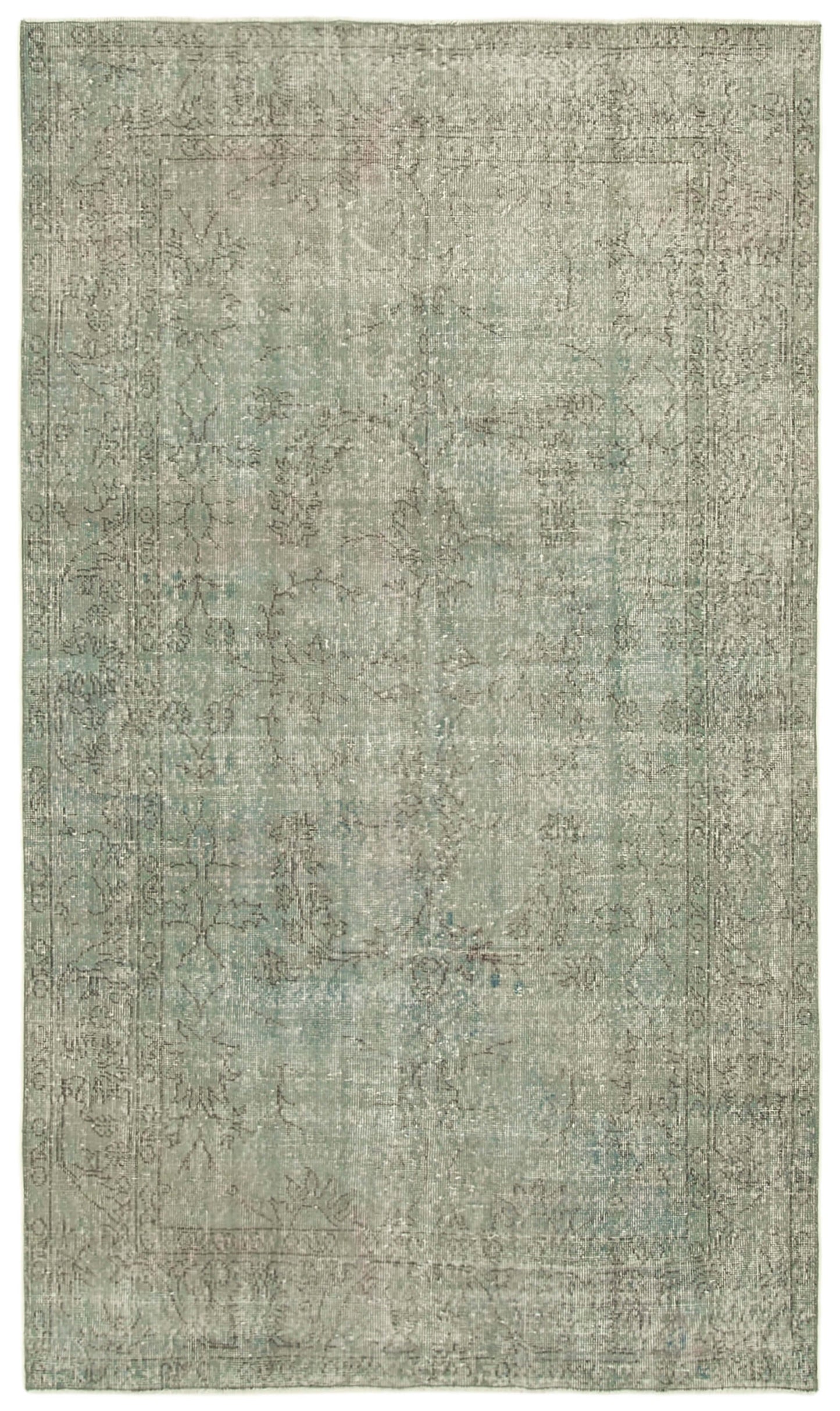 5x9 Blue Overdyed Rug - 23823