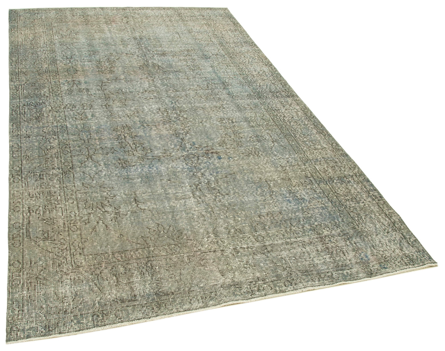 5x9 Blue Overdyed Rug - 23823