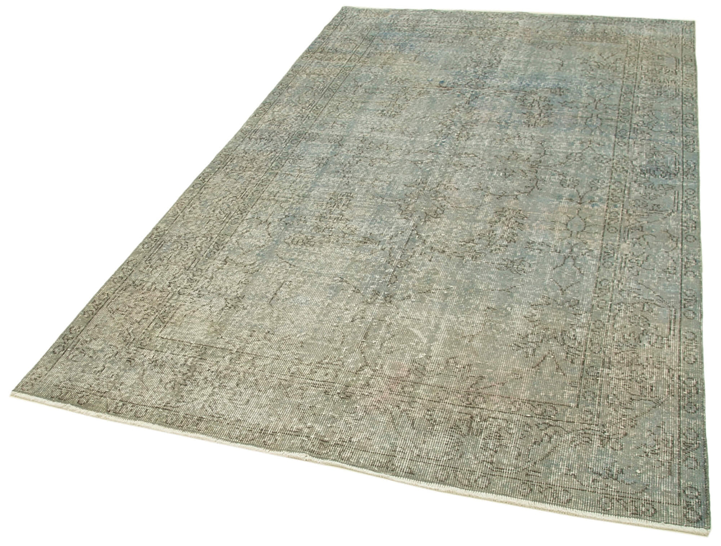 5x9 Blue Overdyed Rug - 23823