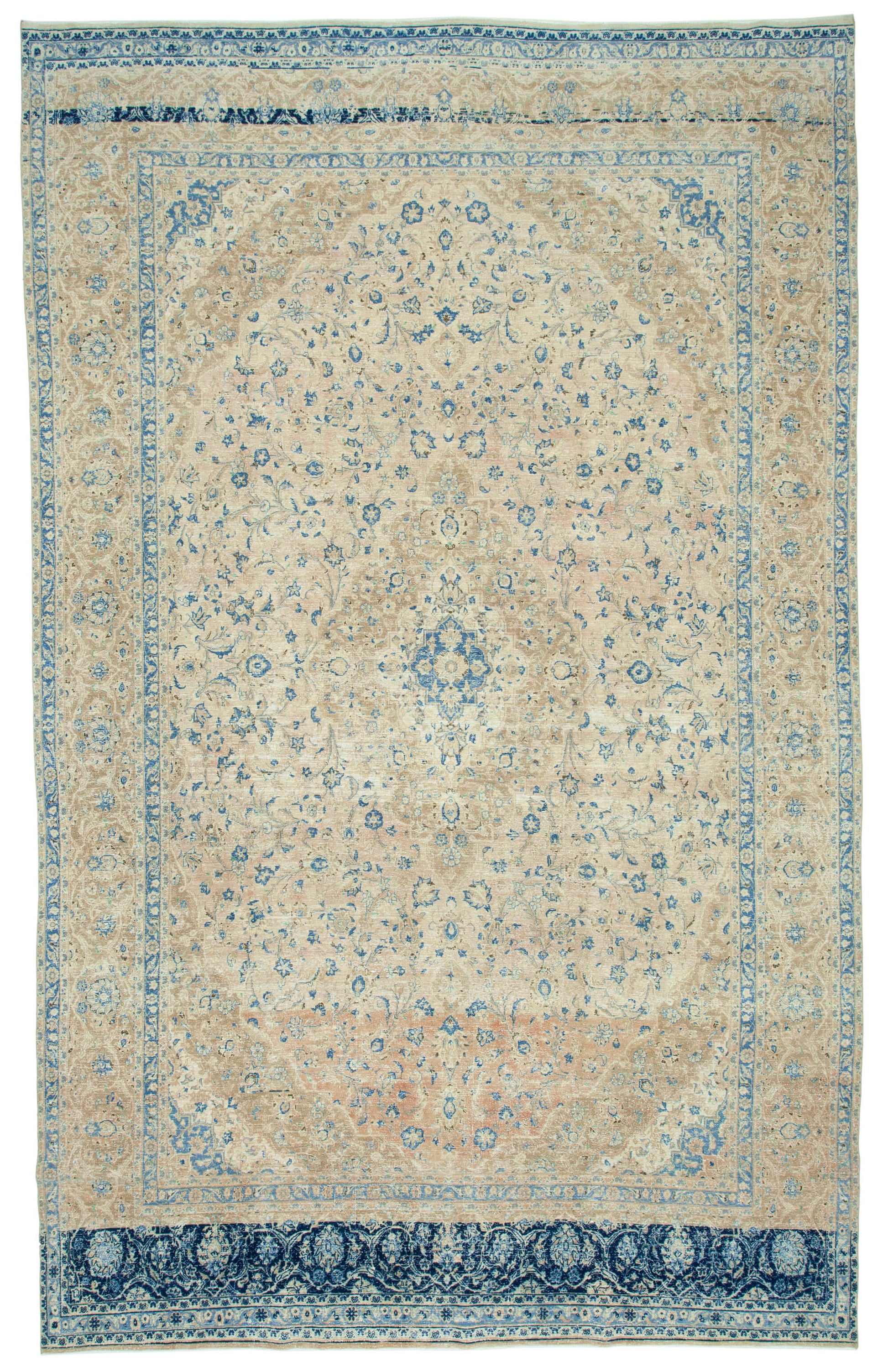 9x15 Beige Vintage Large Area Rug - 24784