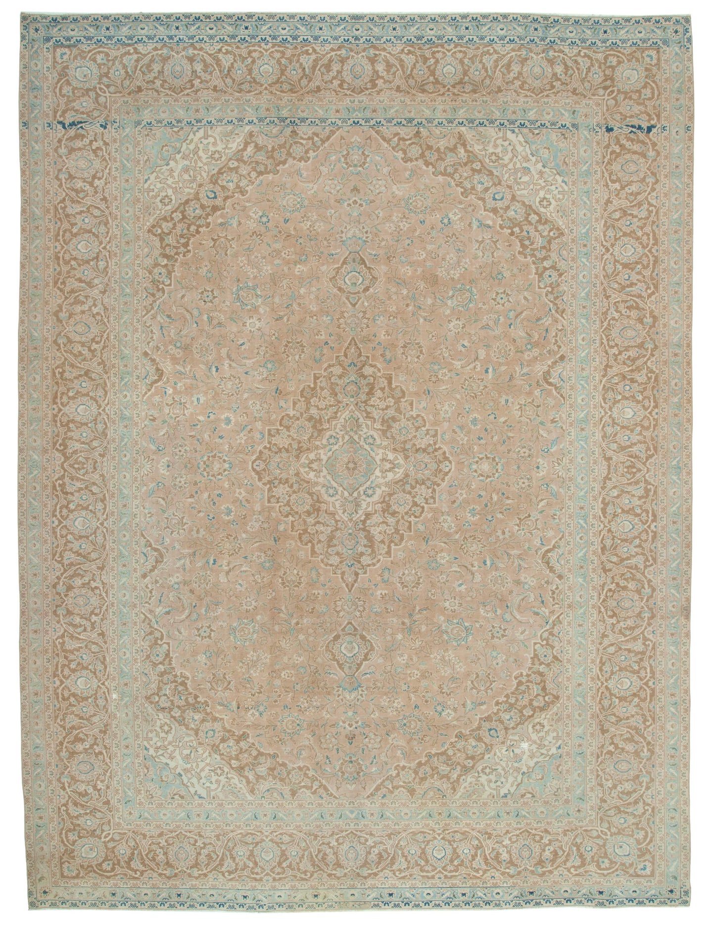 10x13 Beige Vintage Large Area Rug - 24850