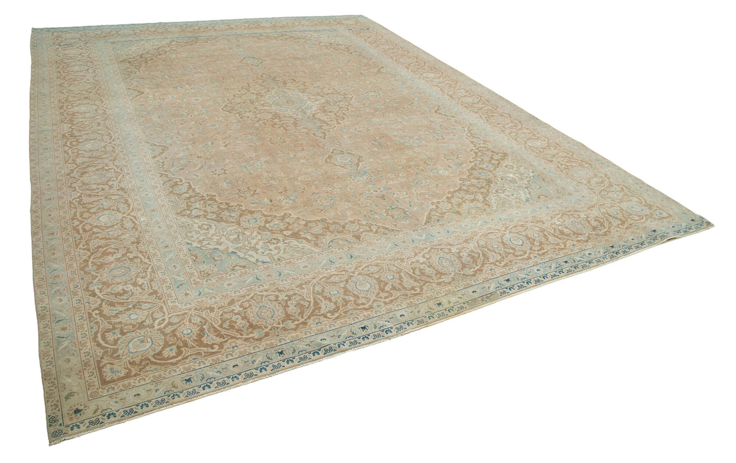 10x13 Beige Vintage Large Area Rug - 24850