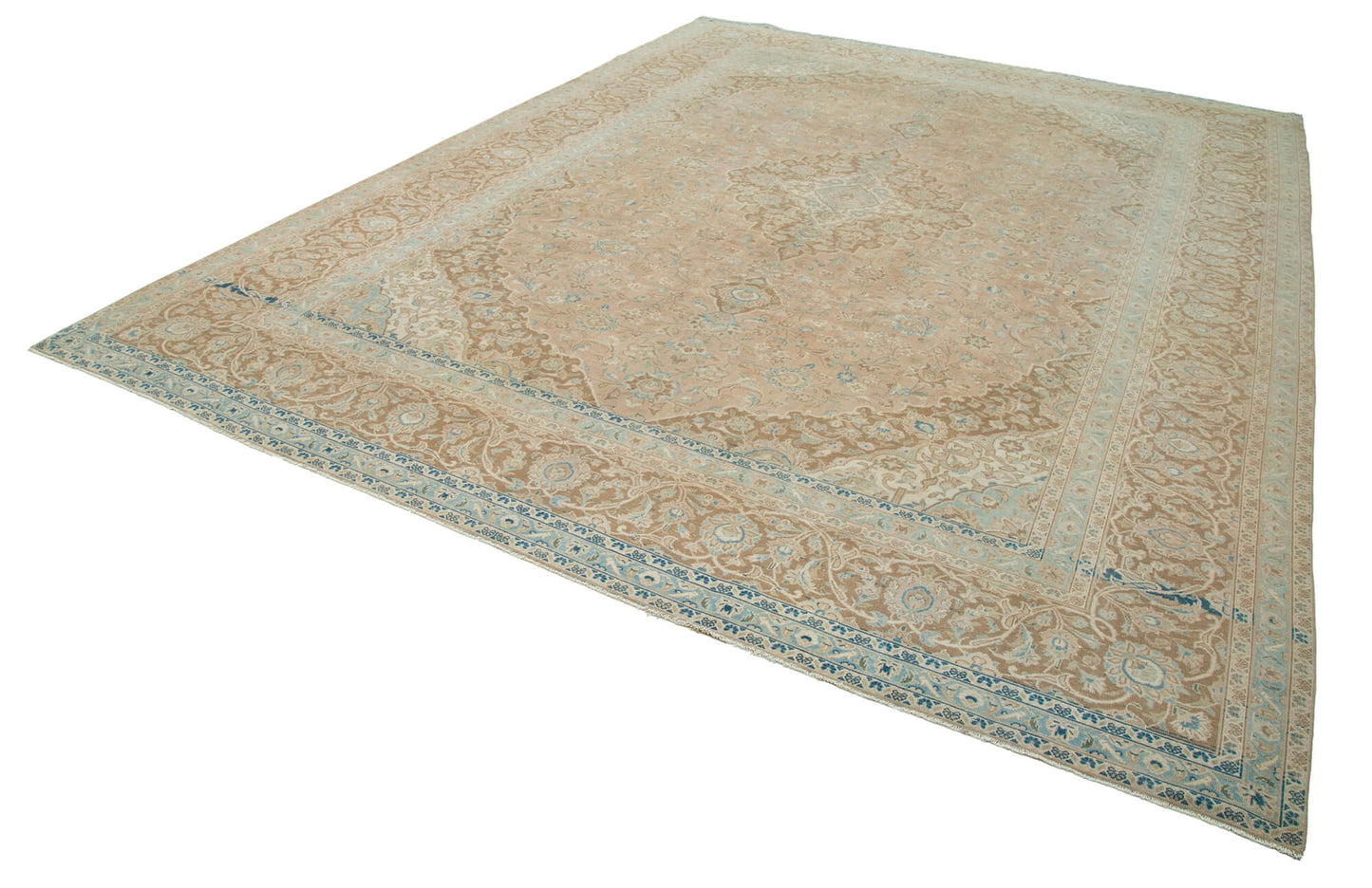 10x13 Beige Vintage Large Area Rug - 24850