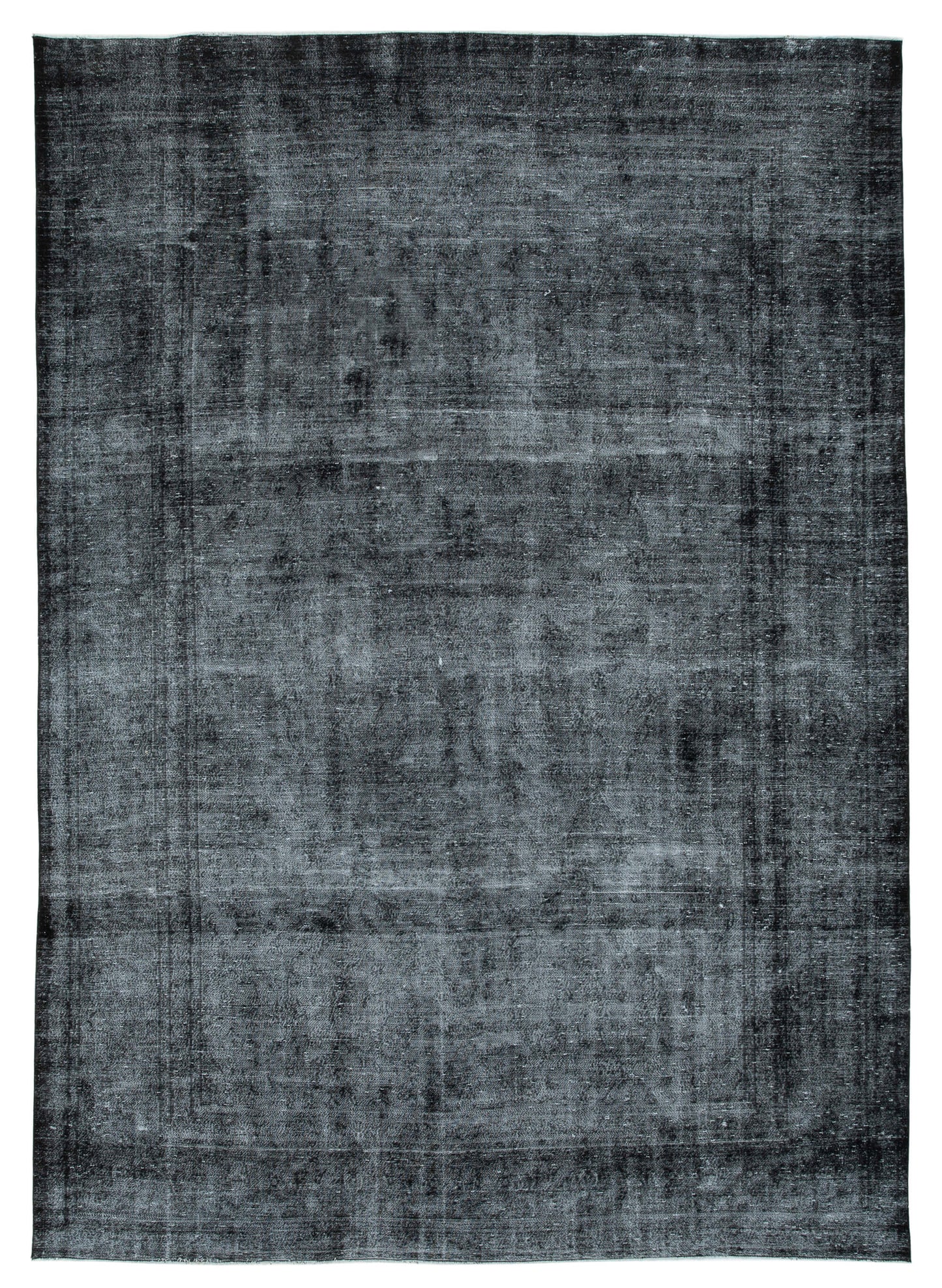 9x13 Black Overdyed Large Area Rug - 24870