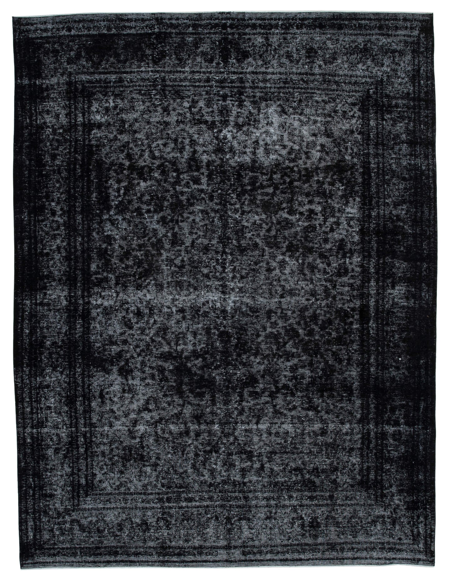 10x13 Black Overdyed Large Area Rug - 24873