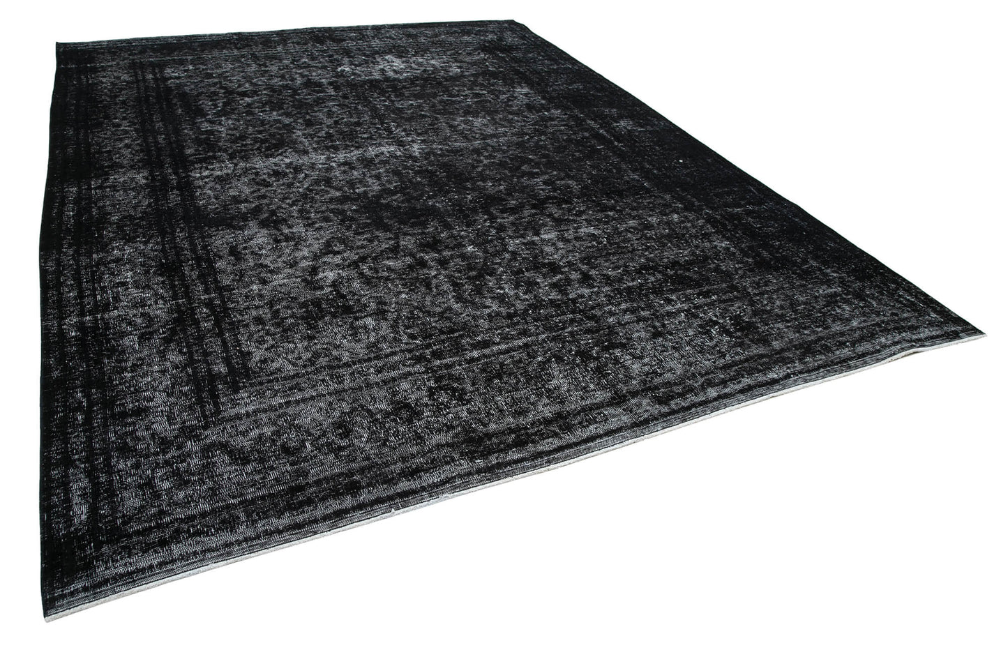 10x13 Black Overdyed Large Area Rug - 24873