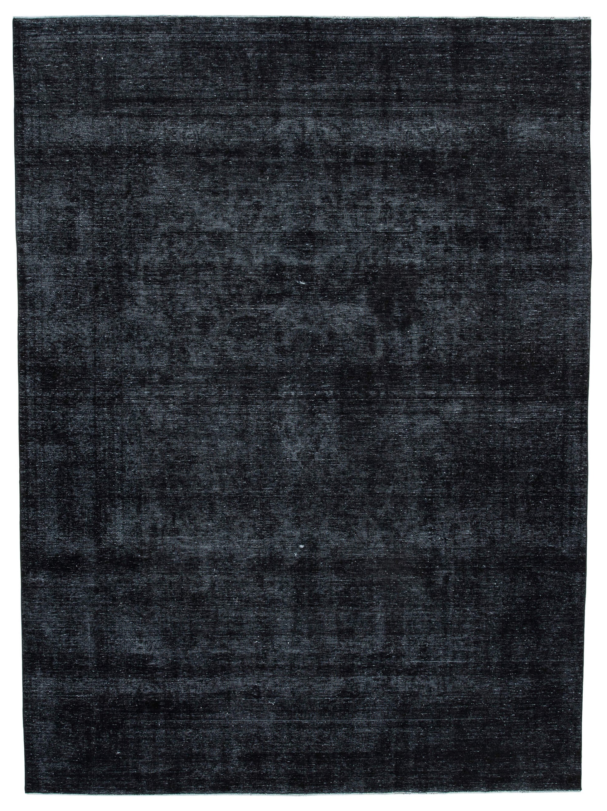 9x13 Black Overdyed Large Area Rug - 24874