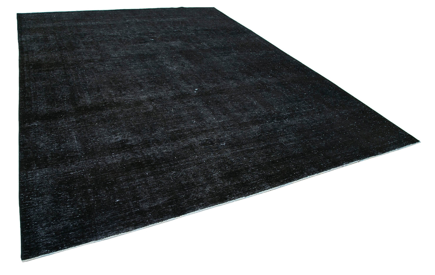 9x13 Black Overdyed Large Area Rug - 24874