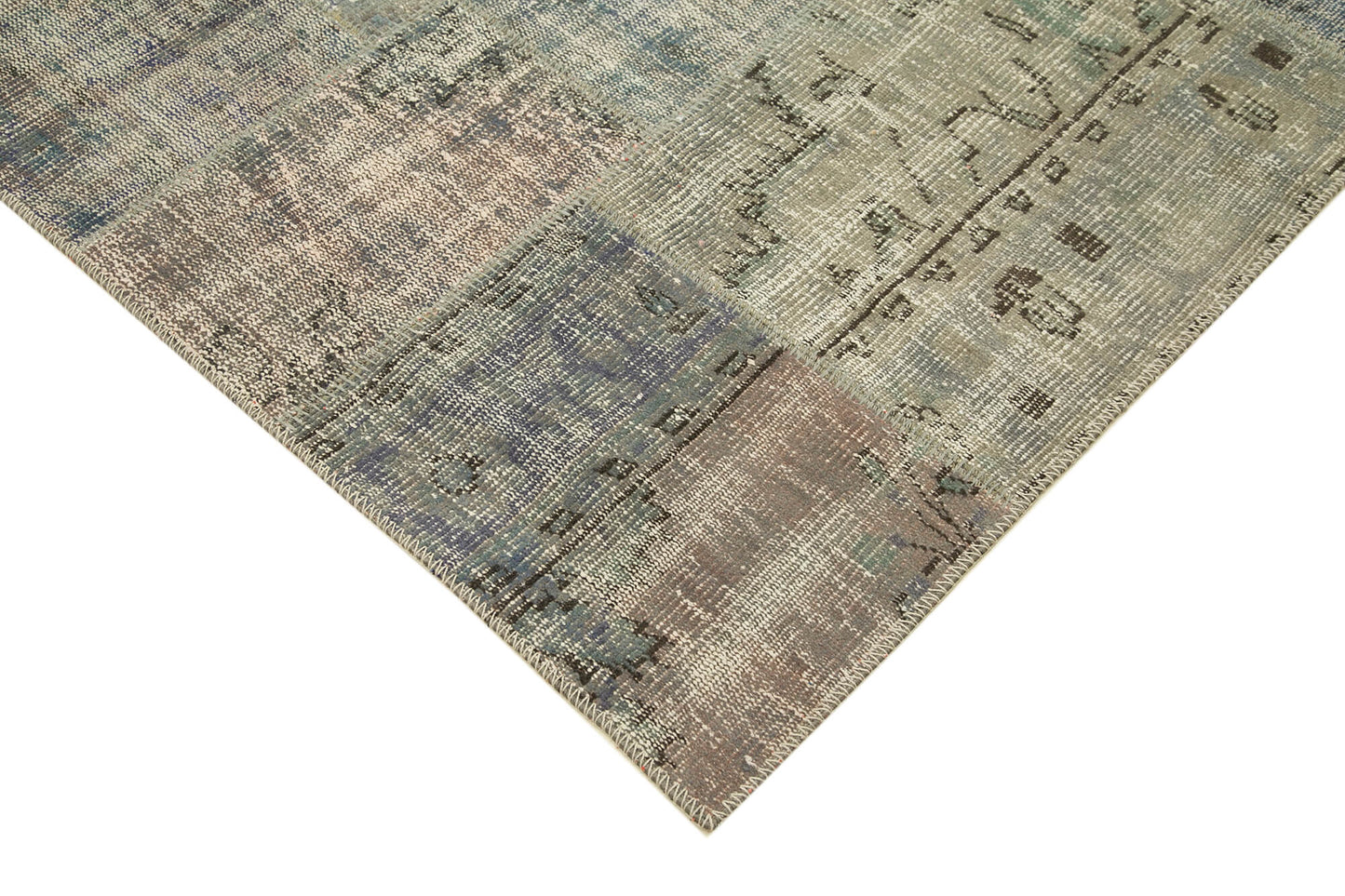 8x11  Grey Patchwork Rug- 25290