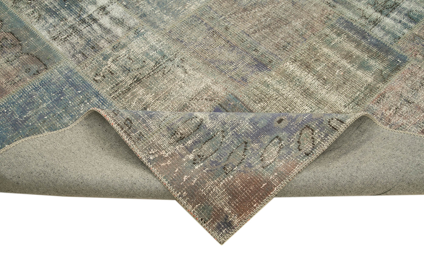 8x11  Grey Patchwork Rug- 25290