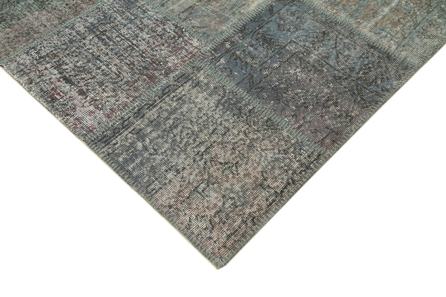 8x12 Blue Patchwork Rug- 25291