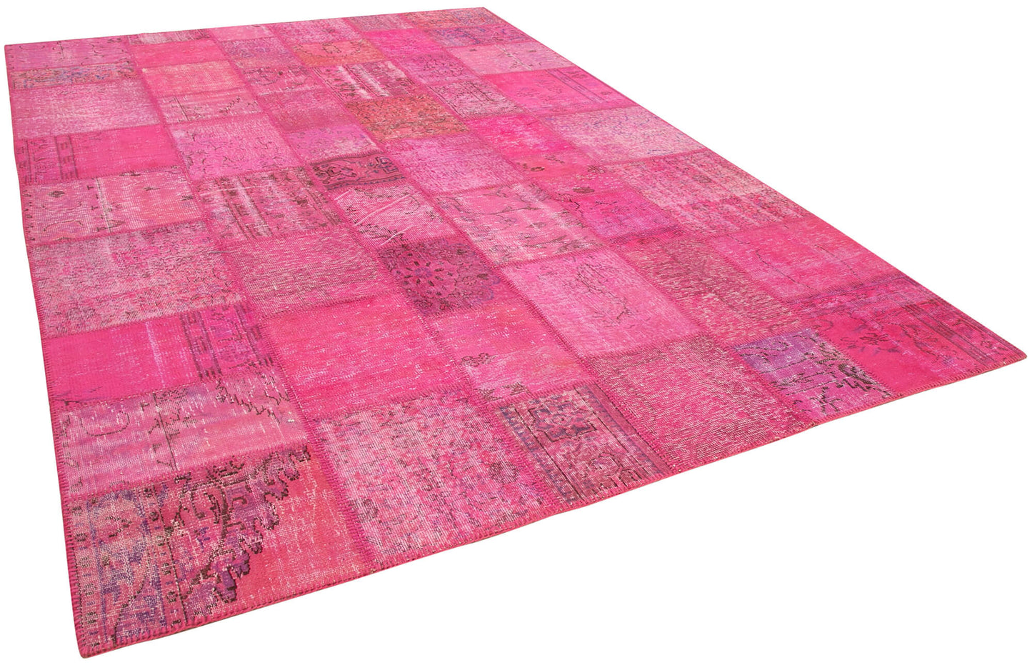 8x12 Pink Patchwork Rug- 25292