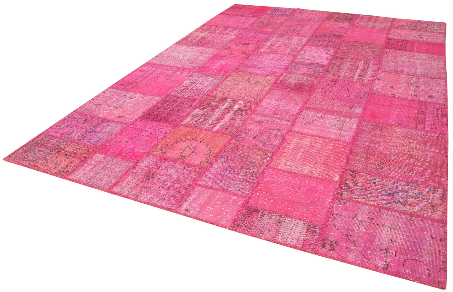 8x12 Pink Patchwork Rug- 25292