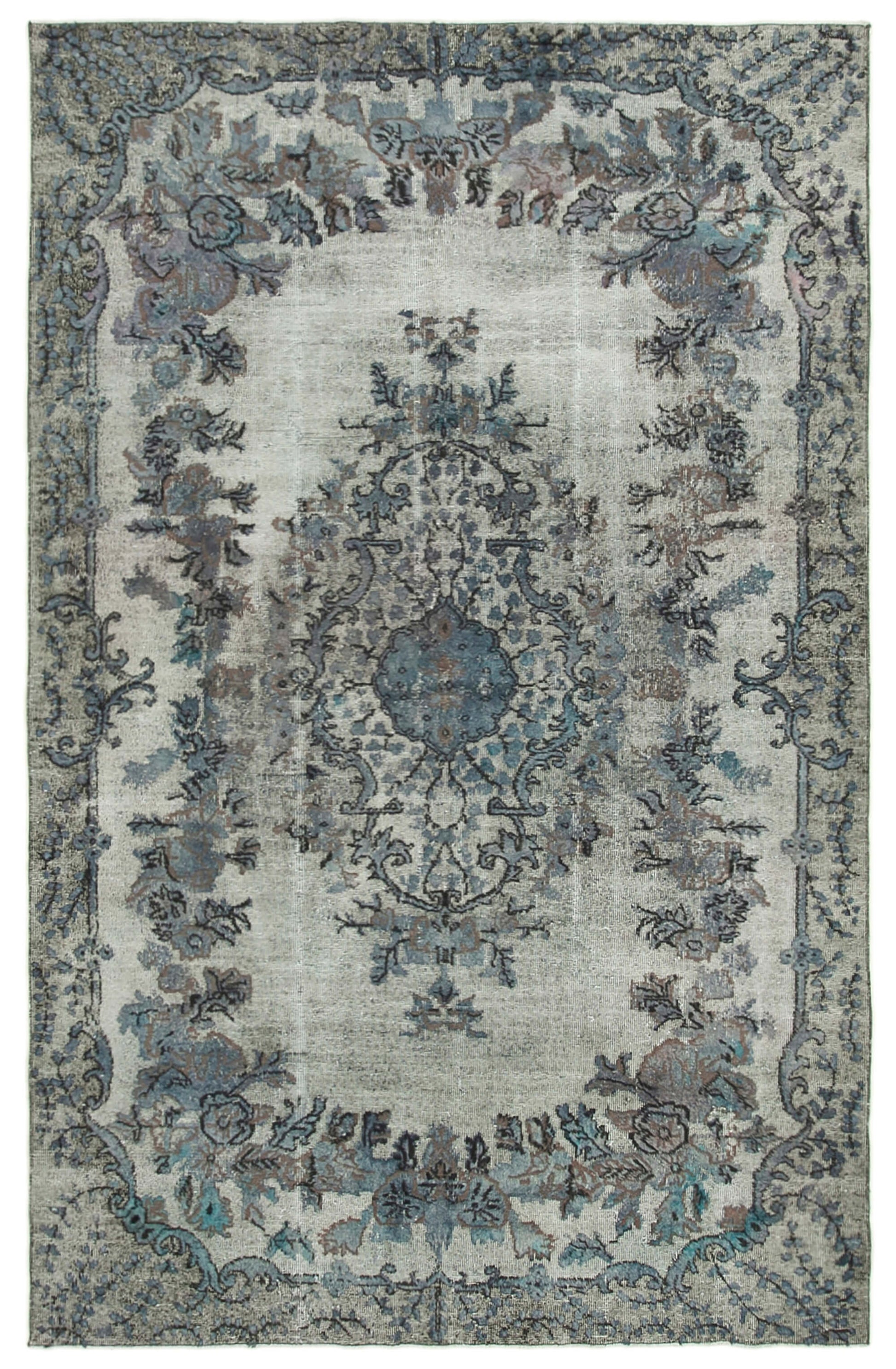 7x10 Grey Over Dyed Rug - 25441