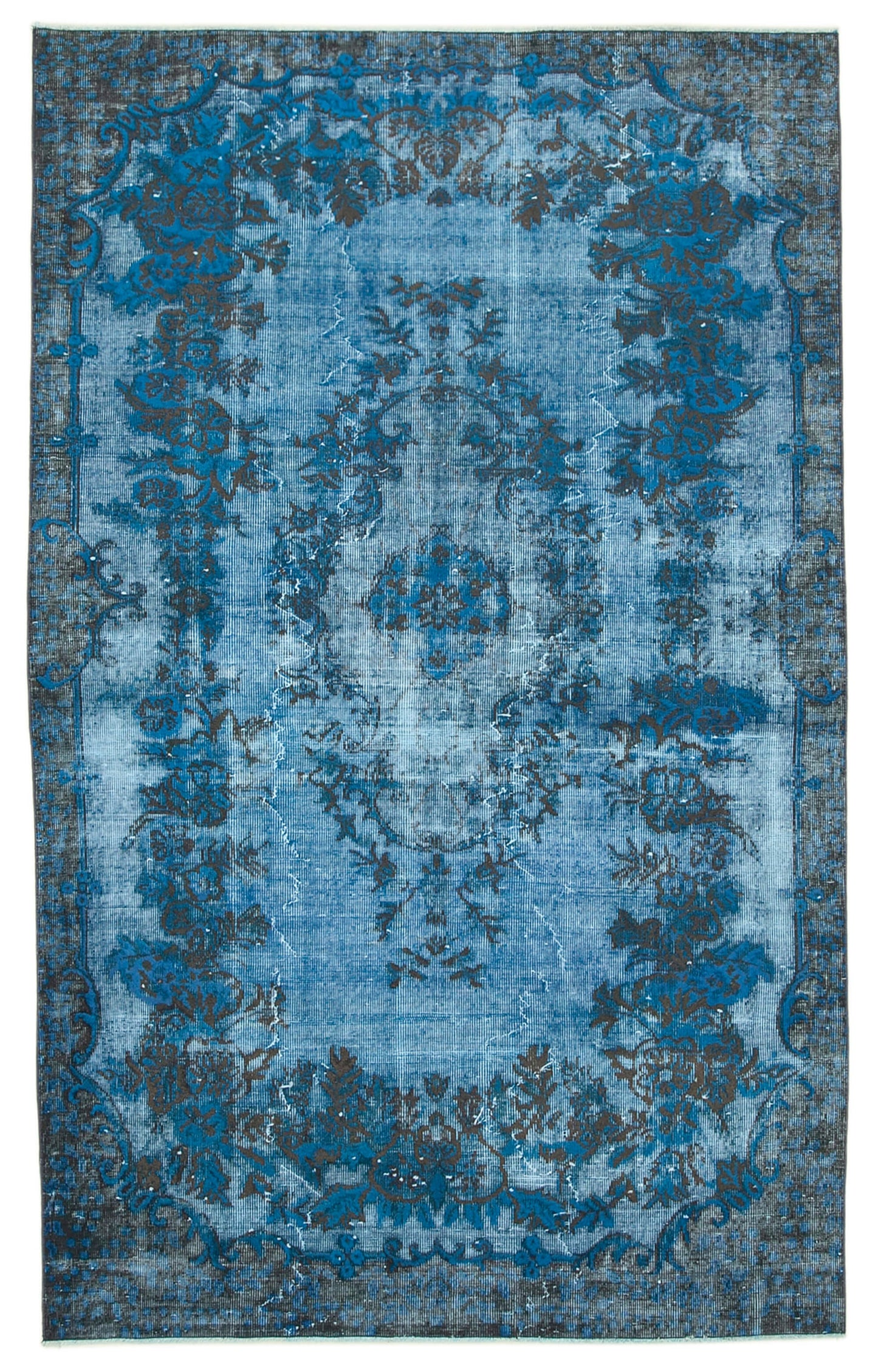 5x9 Blue Over Dyed Rug - 25480