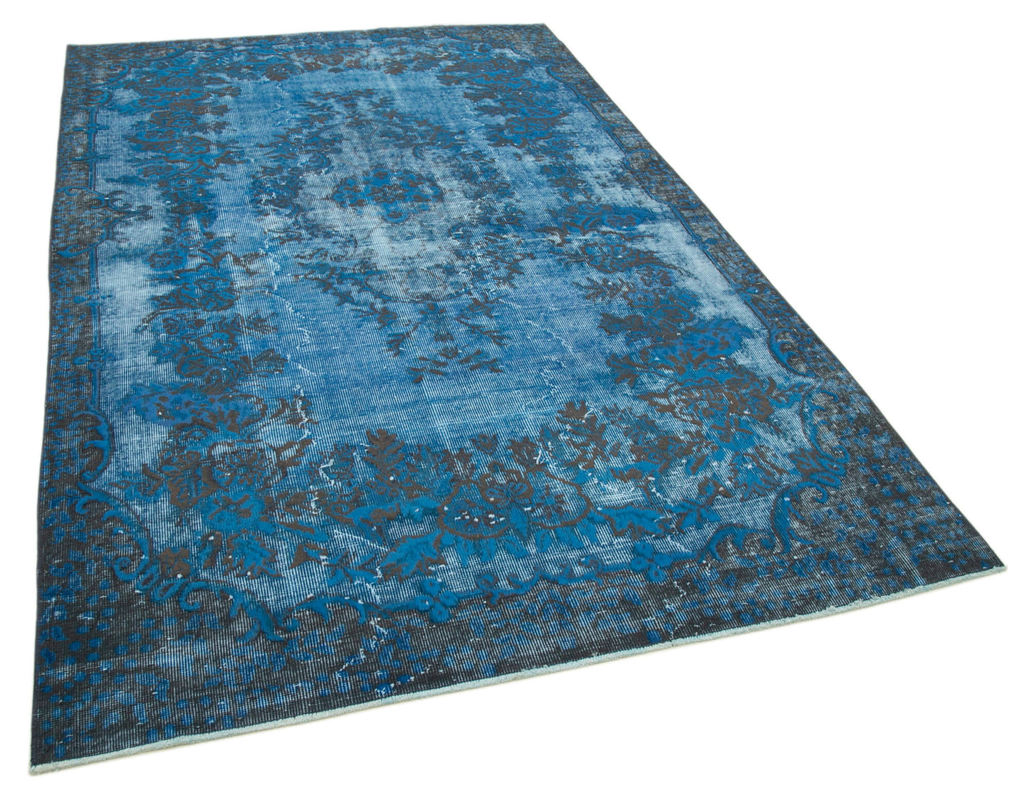 5x9 Blue Over Dyed Rug - 25480