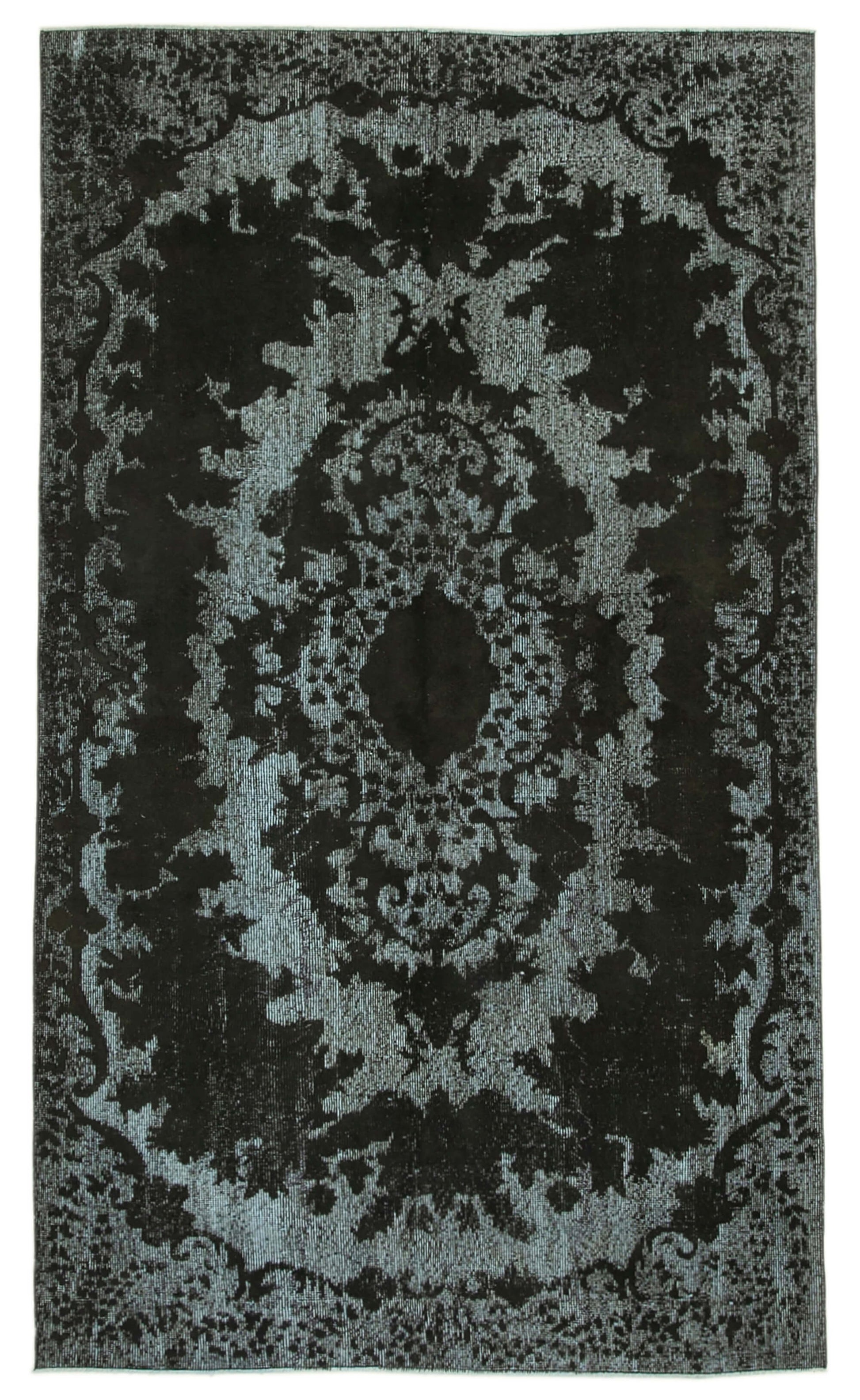 5x9 Black Over Dyed Rug - 25494