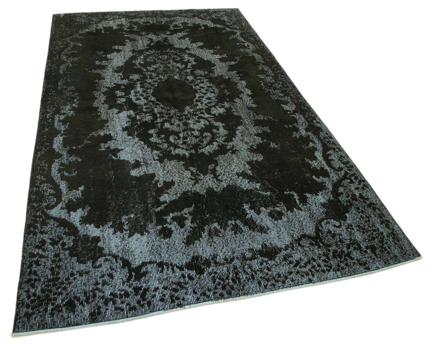 5x9 Black Over Dyed Rug - 25494