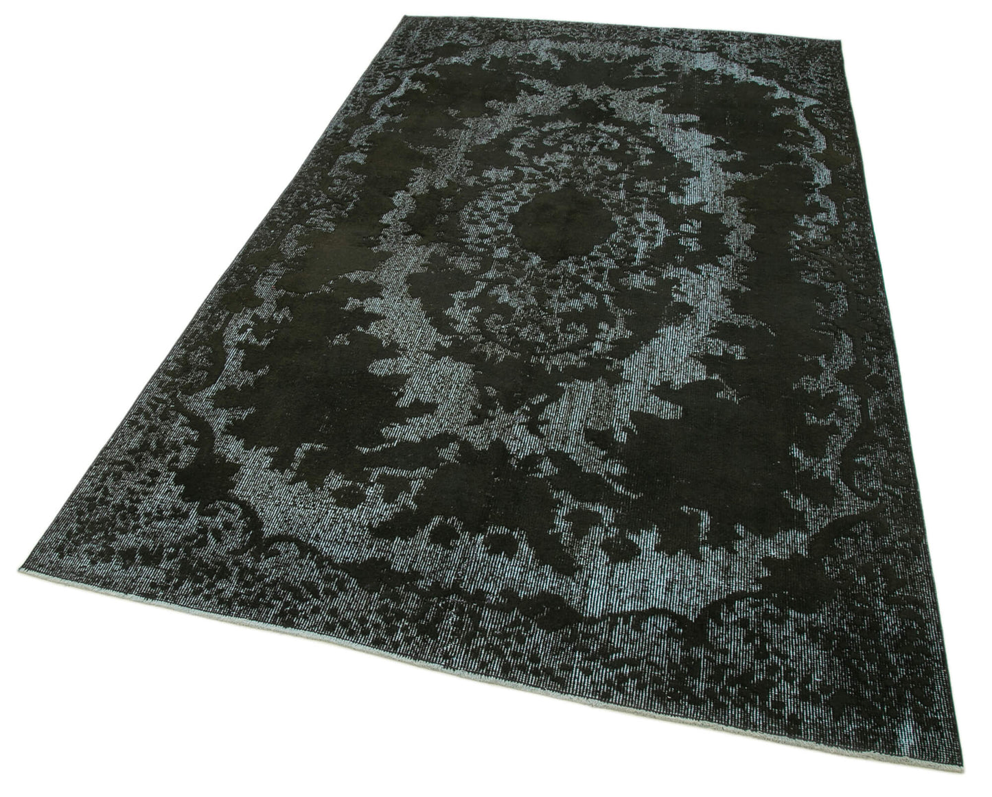 5x9 Black Over Dyed Rug - 25494