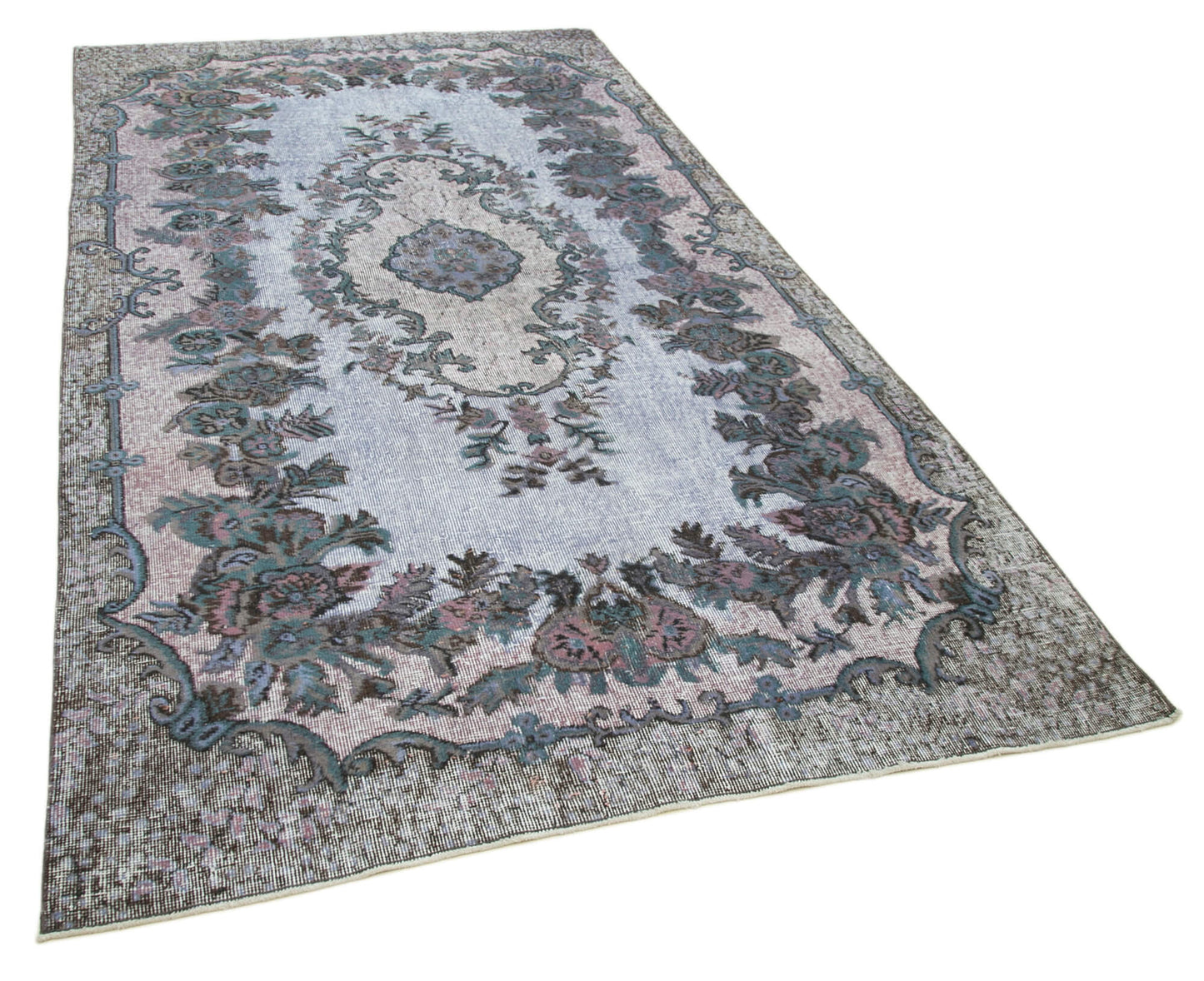 5x10 Grey Over Dyed Rug - 25499