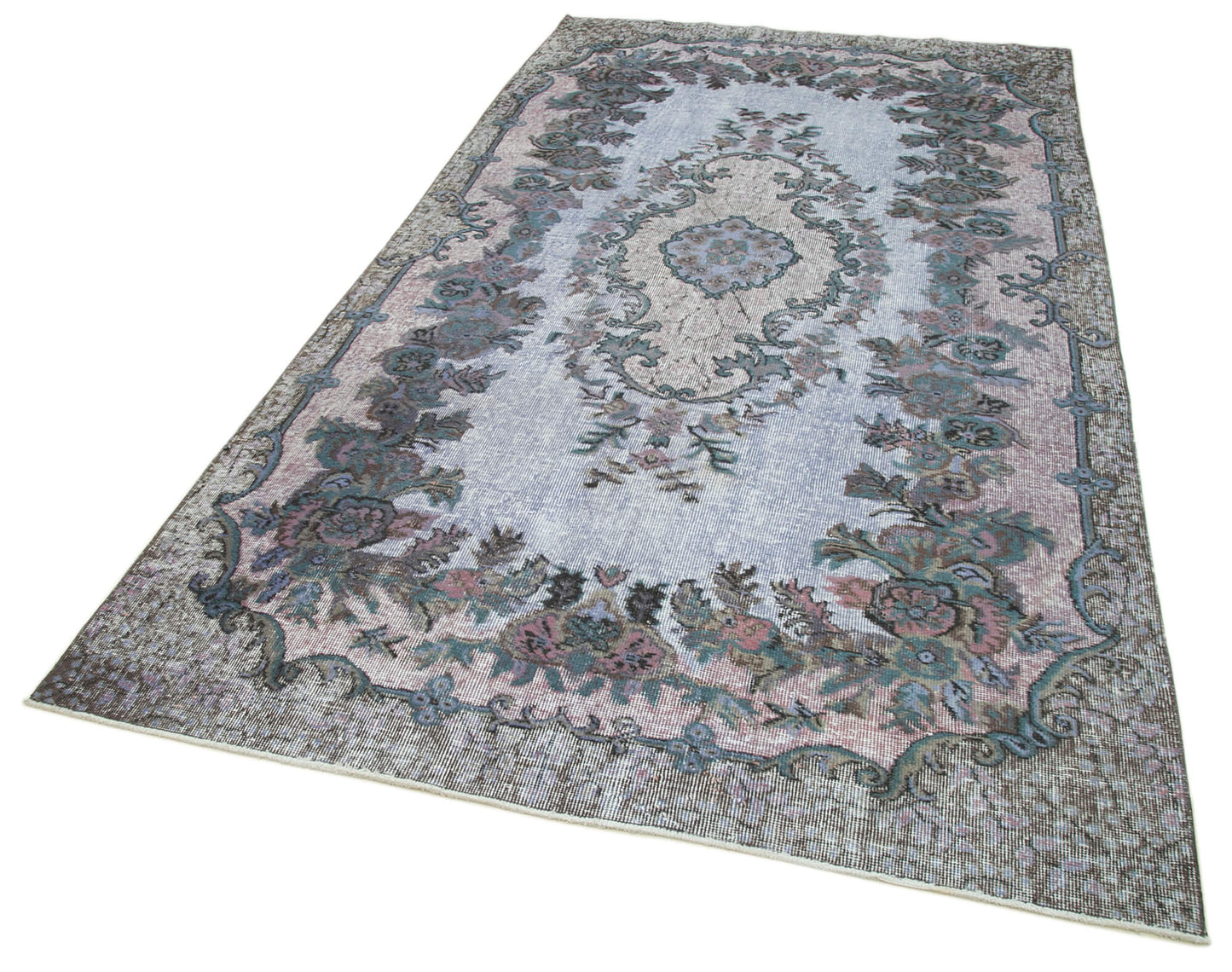 5x10 Grey Over Dyed Rug - 25499