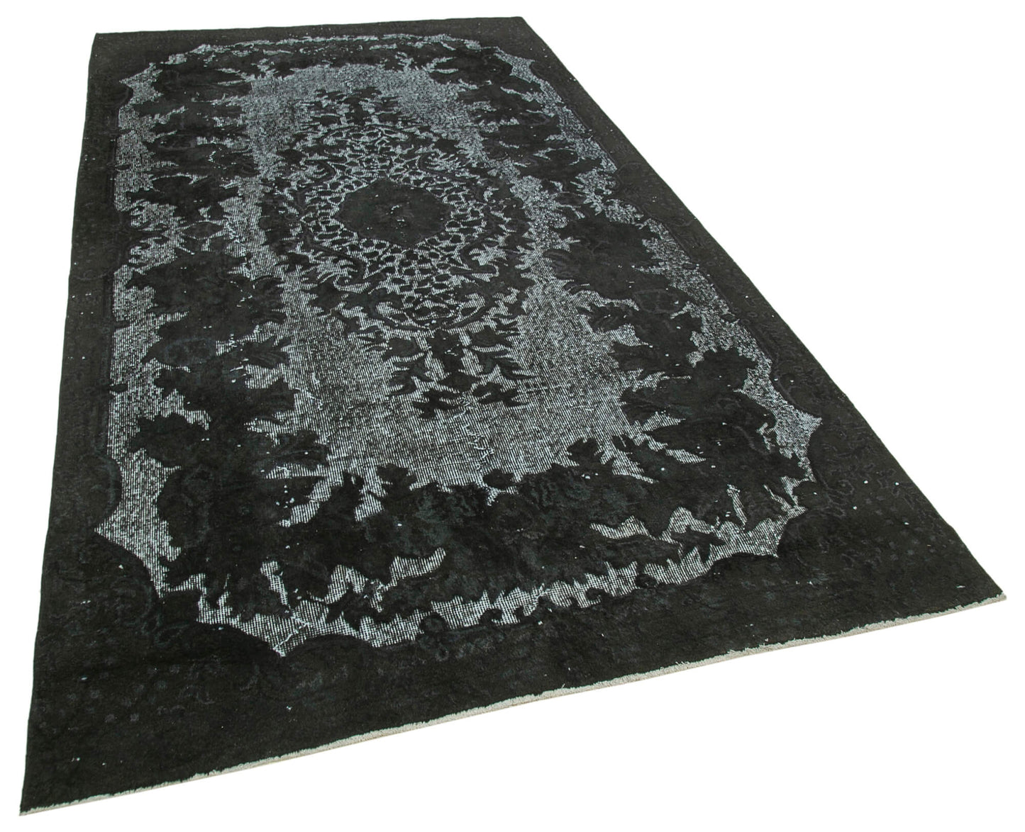 5x10 Black Over Dyed Rug - 25535