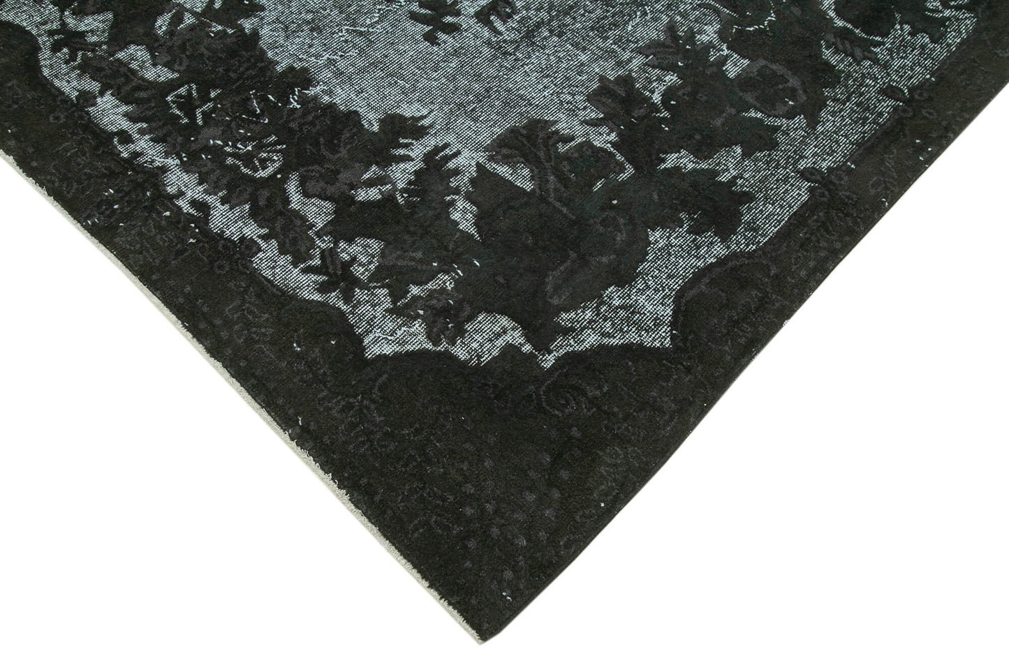 5x10 Black Over Dyed Rug - 25535