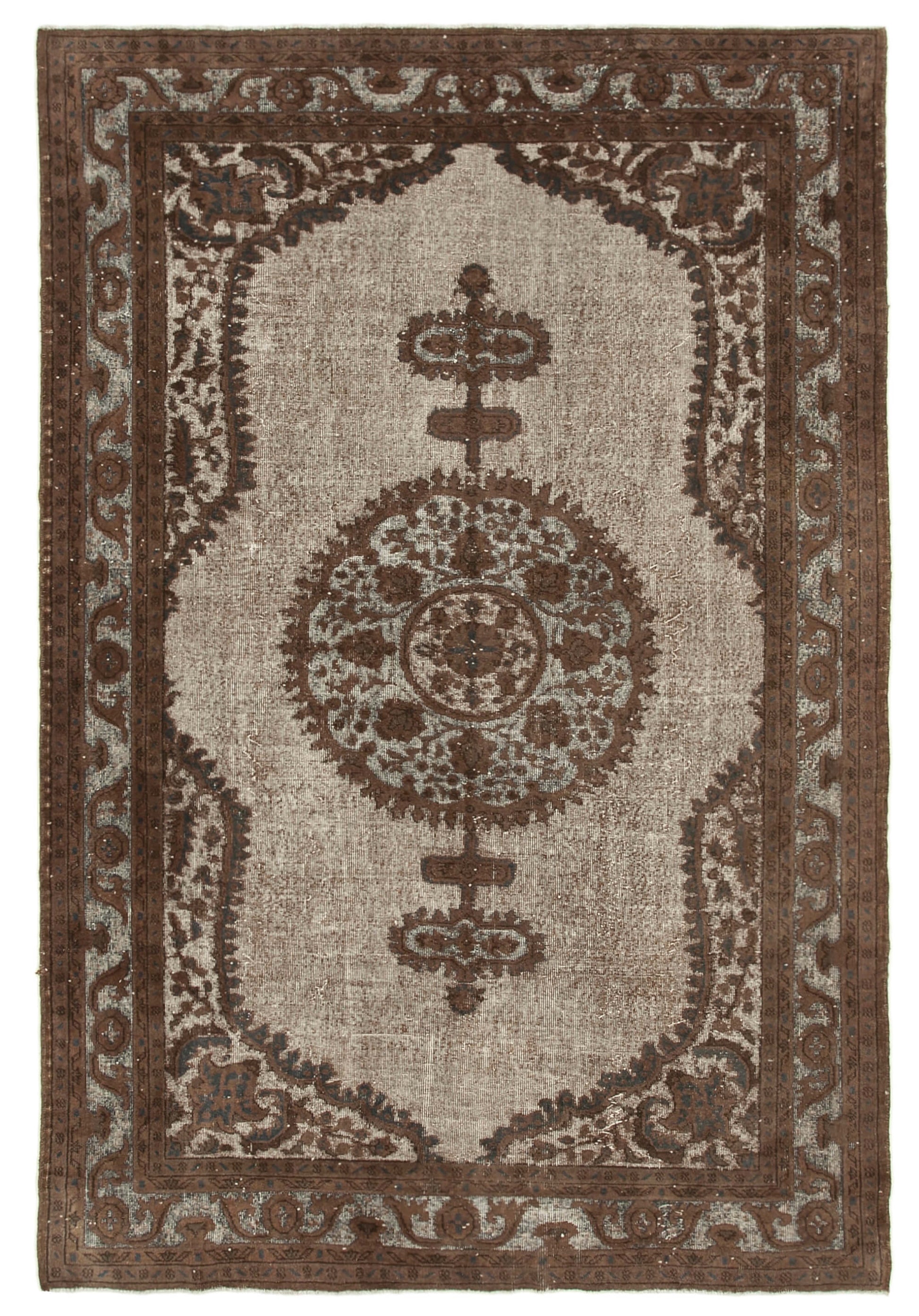 7x10 Brown Over Dyed Rug - 25563