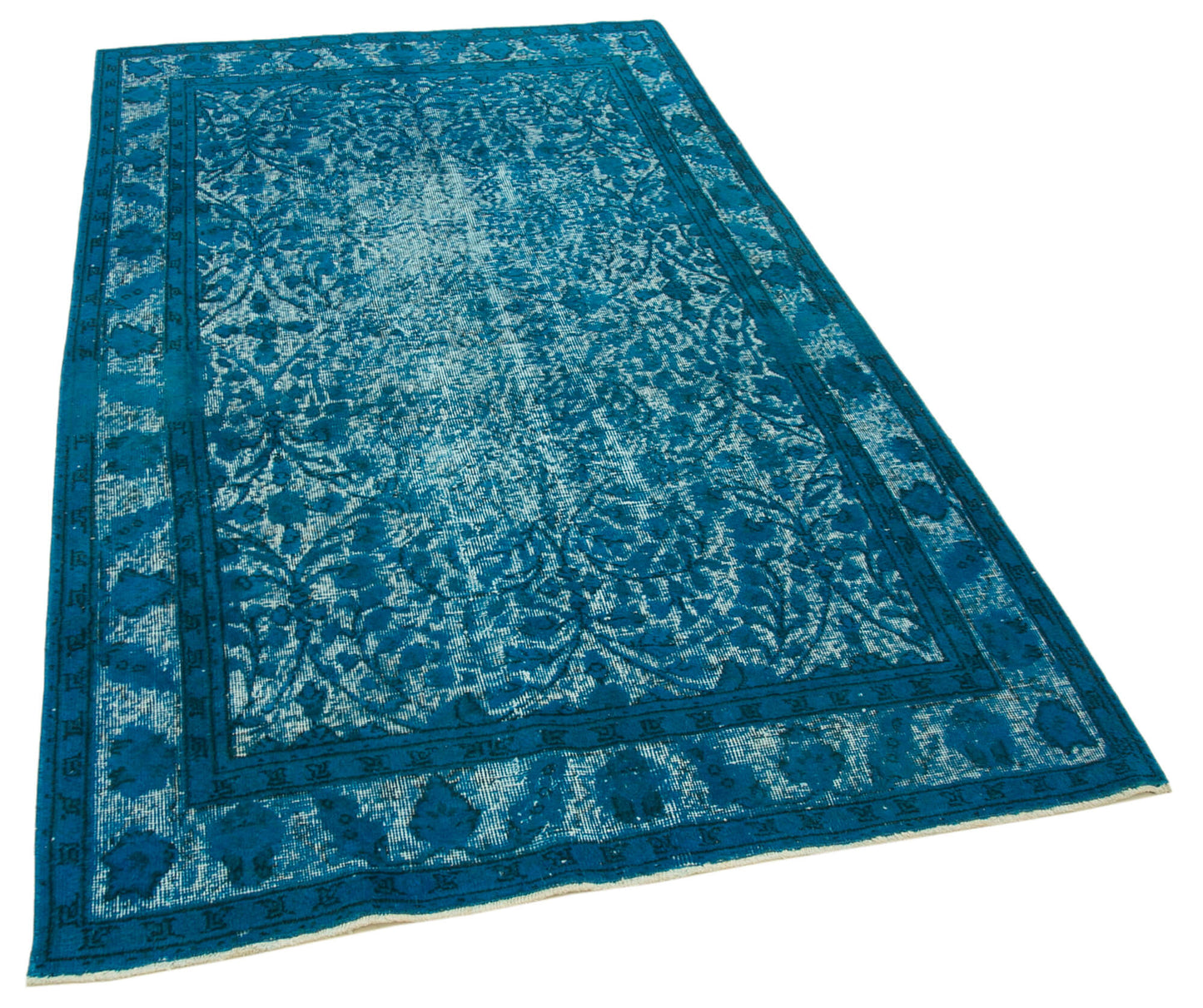 5x8 Turquoise Over Dyed Rug - 25580