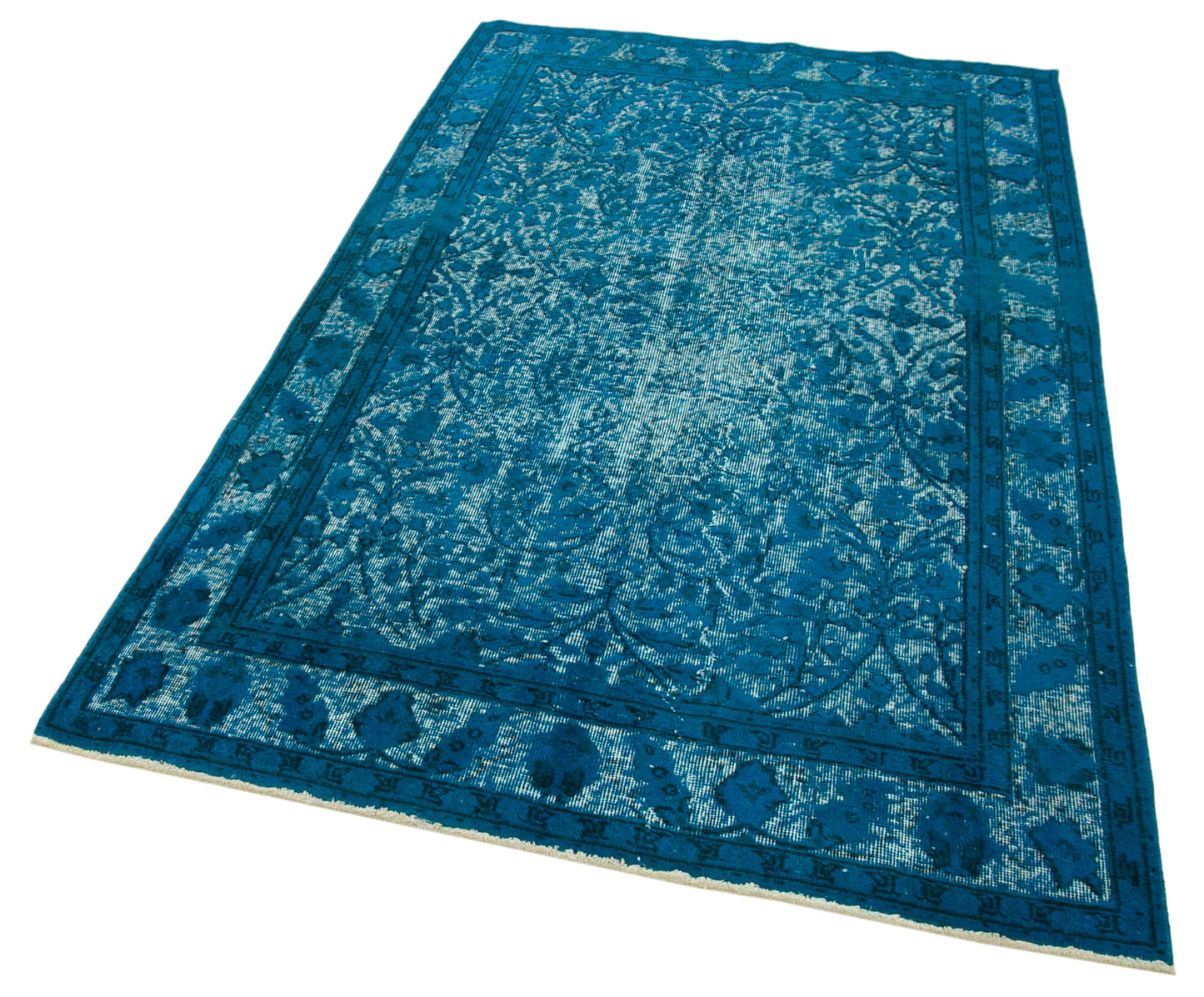 5x8 Turquoise Over Dyed Rug - 25580