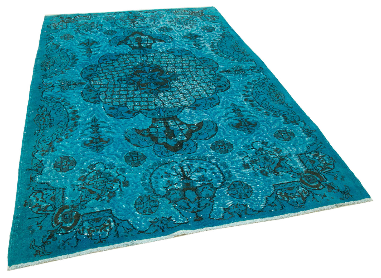 6x9 Turquoise Over Dyed Rug - 25586