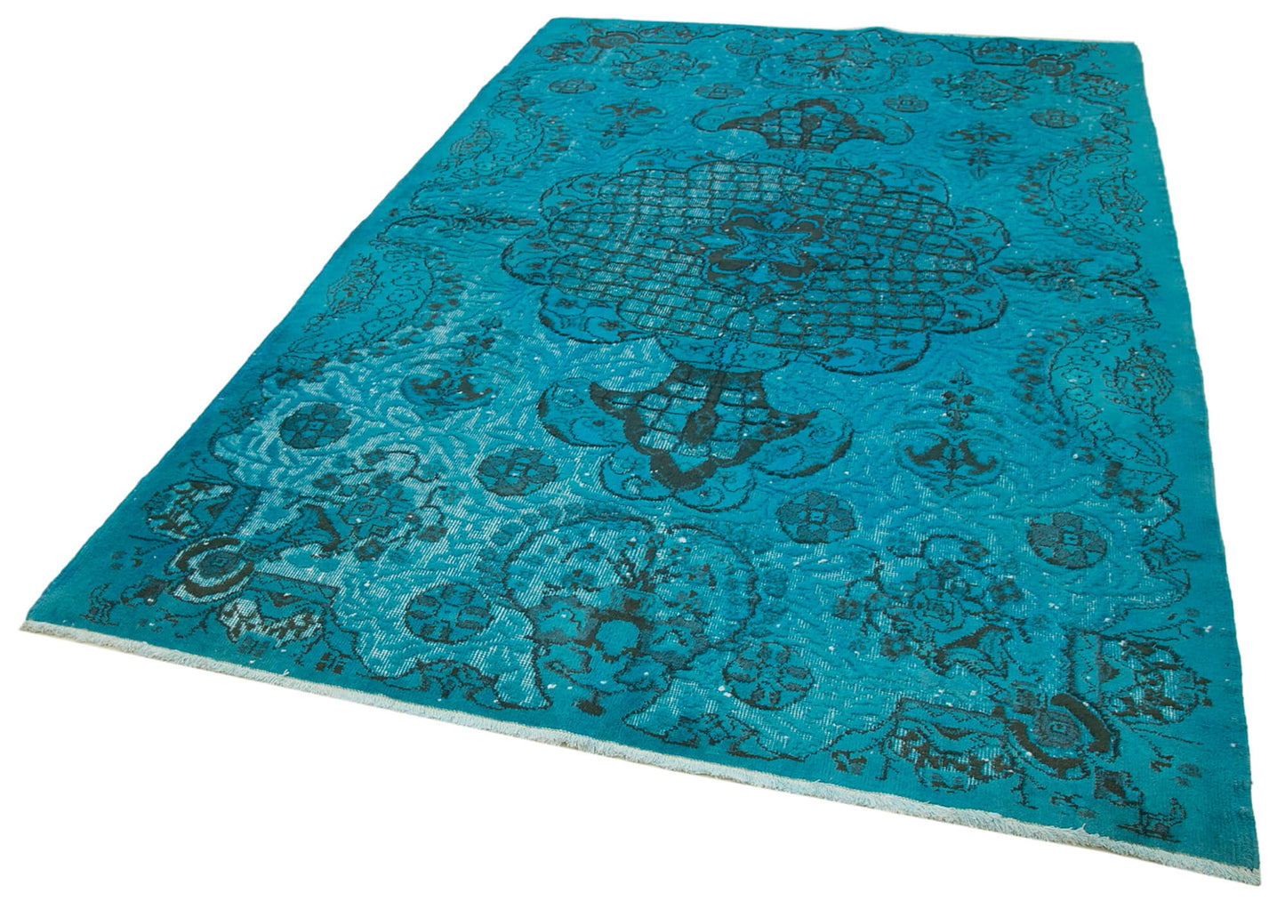 6x9 Turquoise Over Dyed Rug - 25586