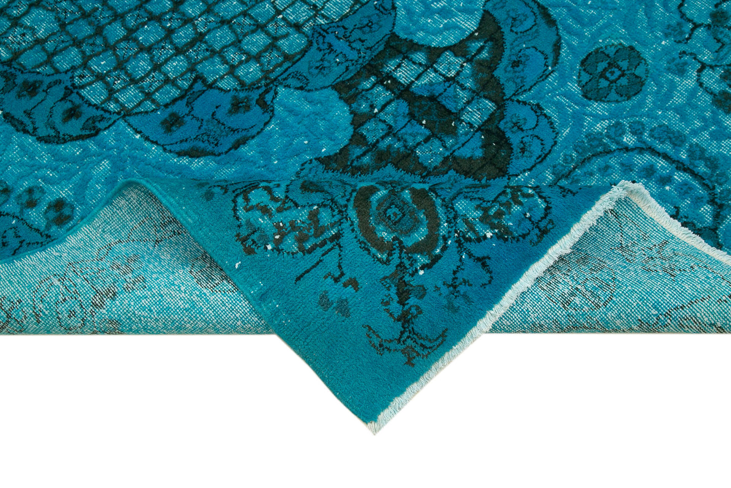 6x9 Turquoise Over Dyed Rug - 25586