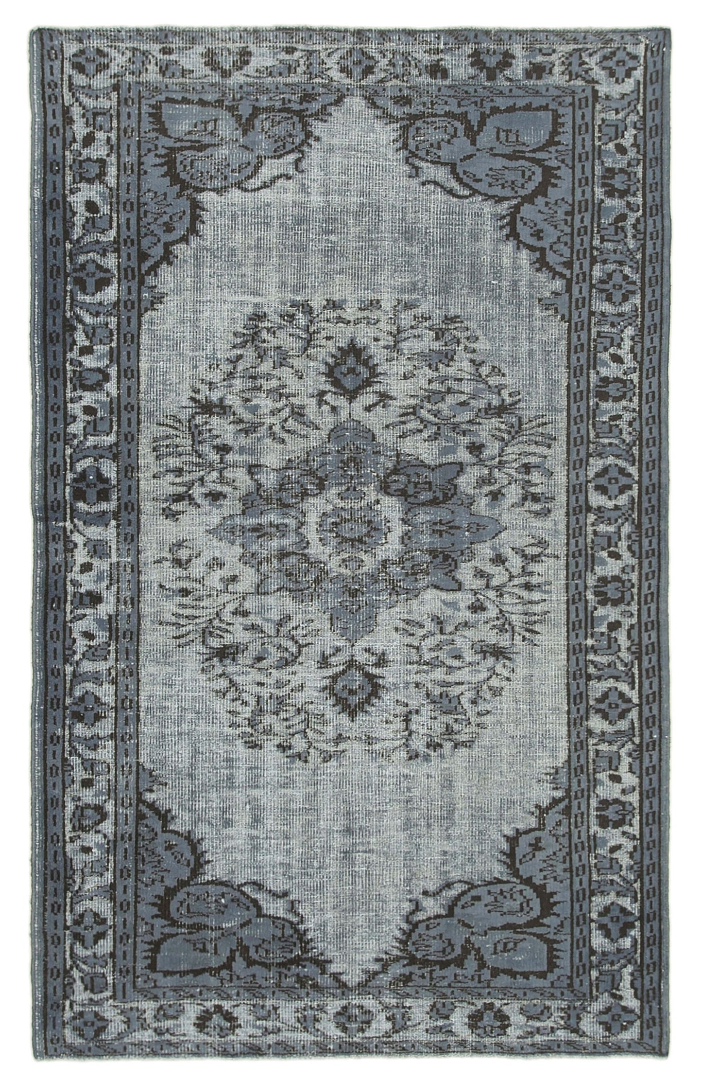 5x8 Grey Over Dyed Rug - 25588