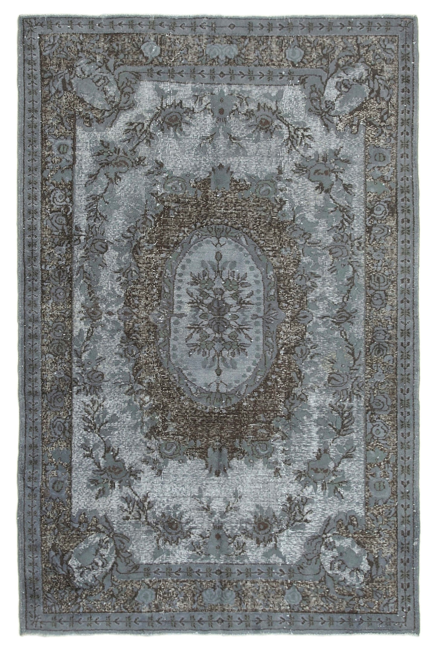 6x9 Grey Over Dyed Rug - 25591