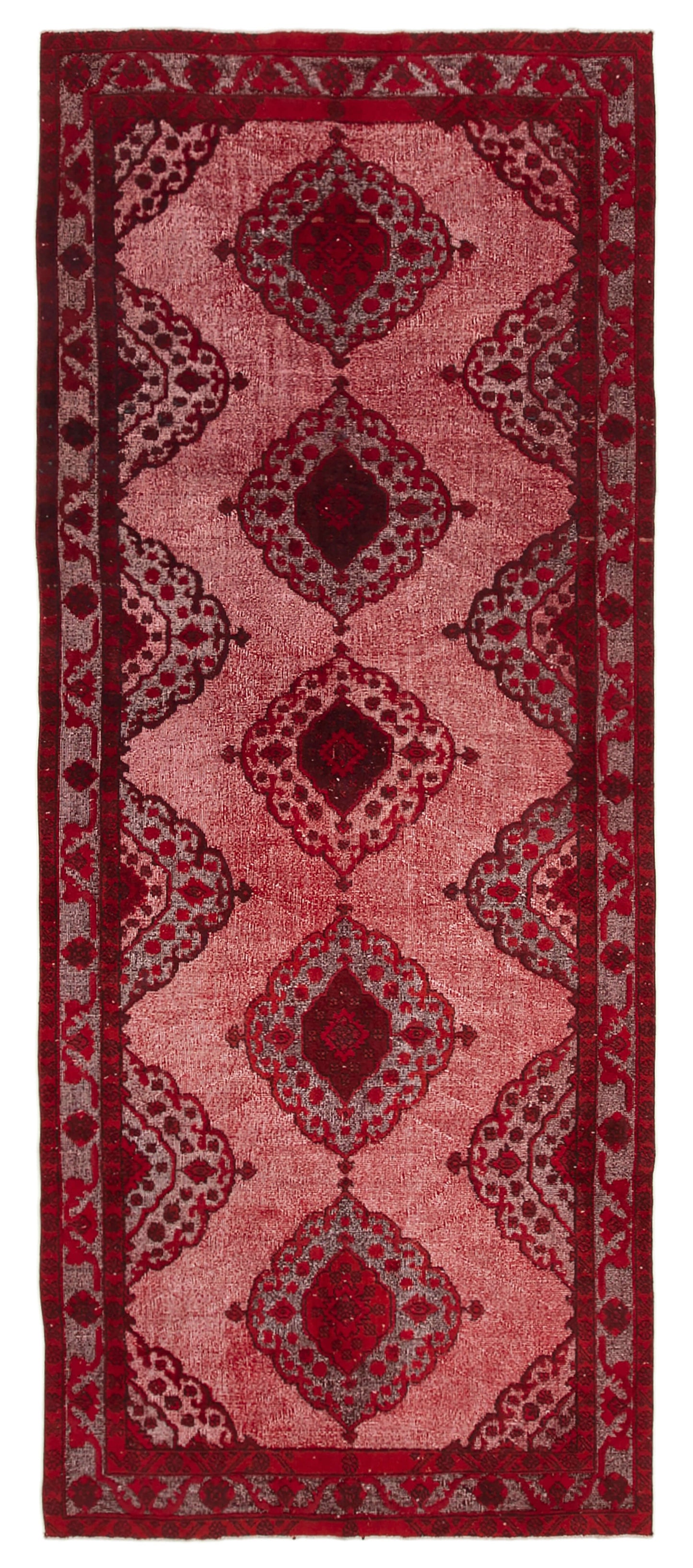 5x12 Red Over Dyed Rug - 25598