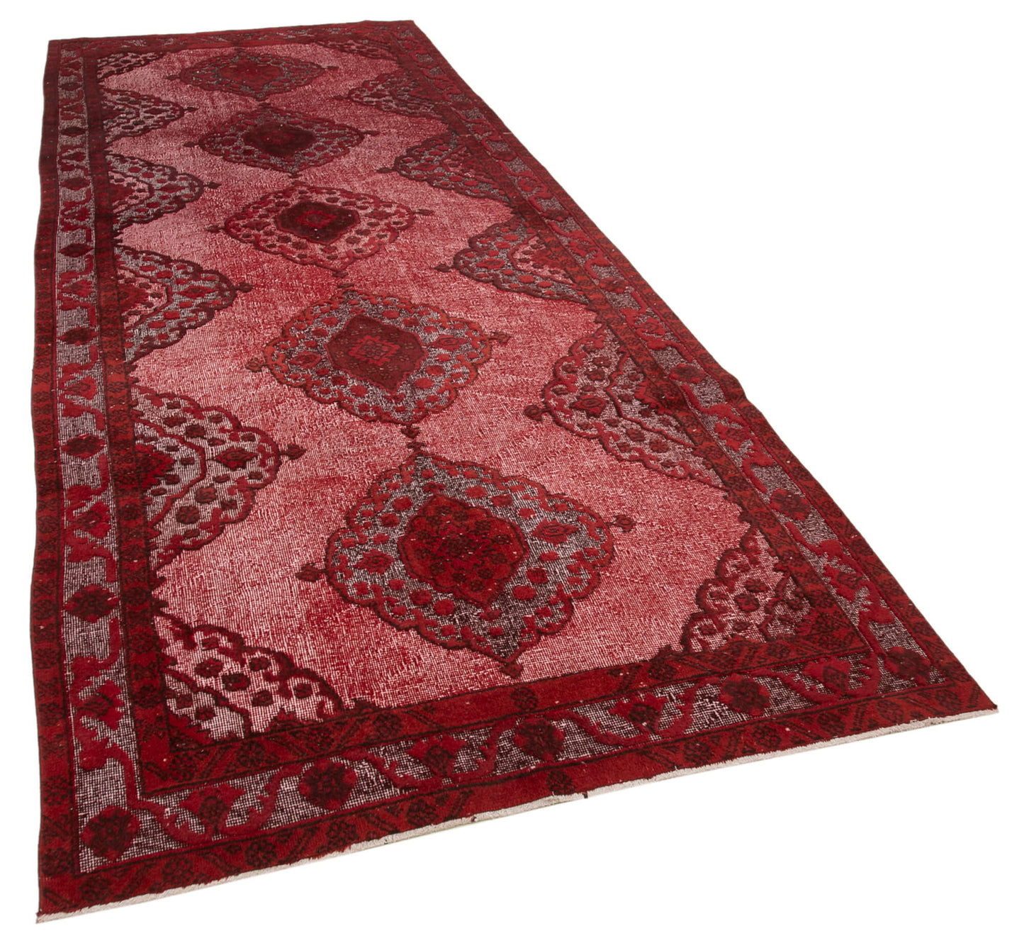 5x12 Red Over Dyed Rug - 25598