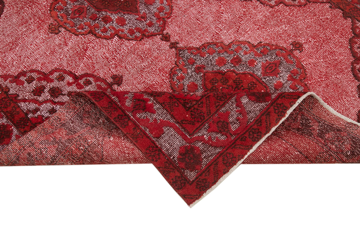 5x12 Red Over Dyed Rug - 25598