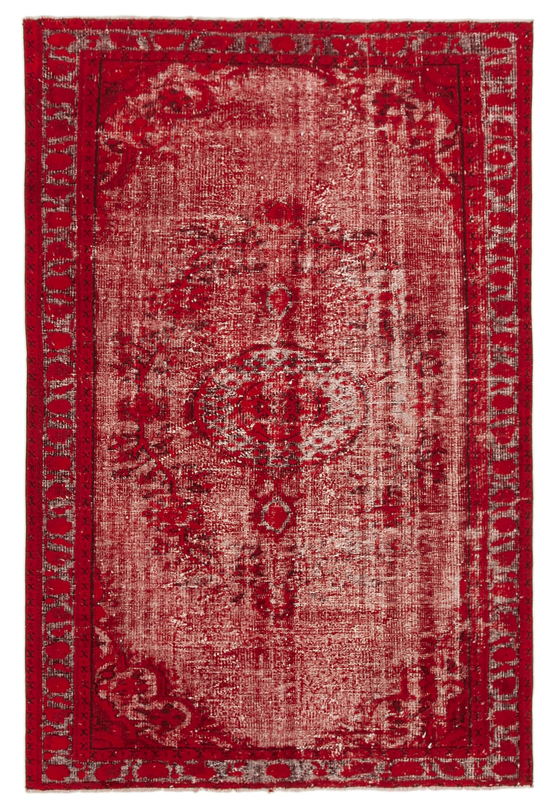 6x9 Red Over Dyed Rug - 25600