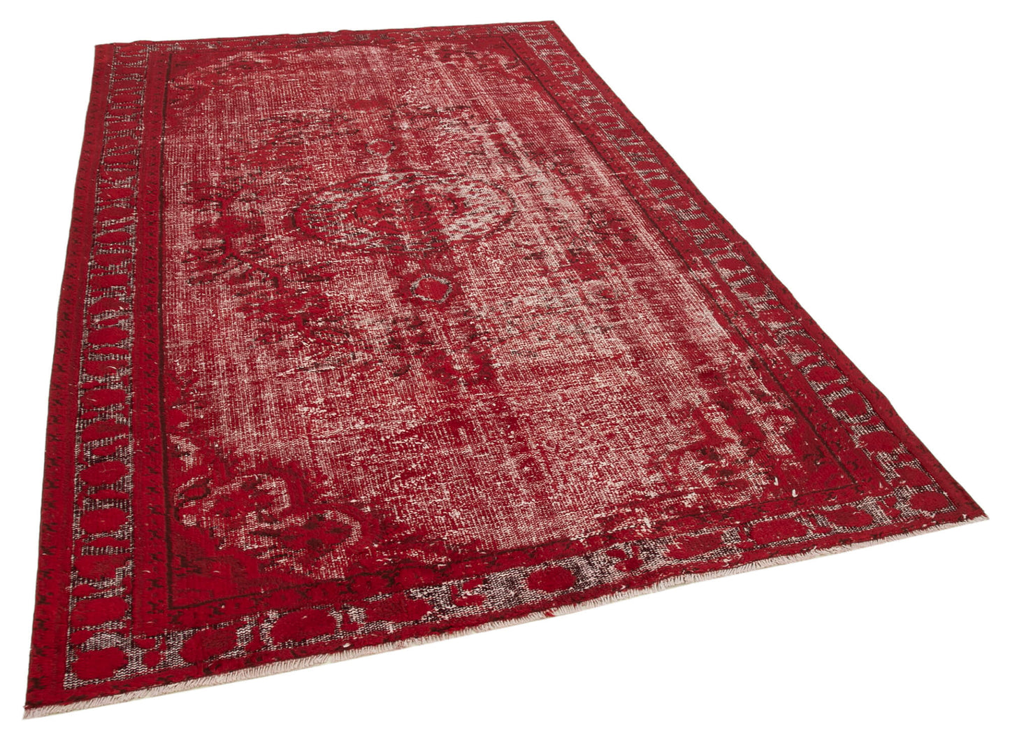 6x9 Red Over Dyed Rug - 25600