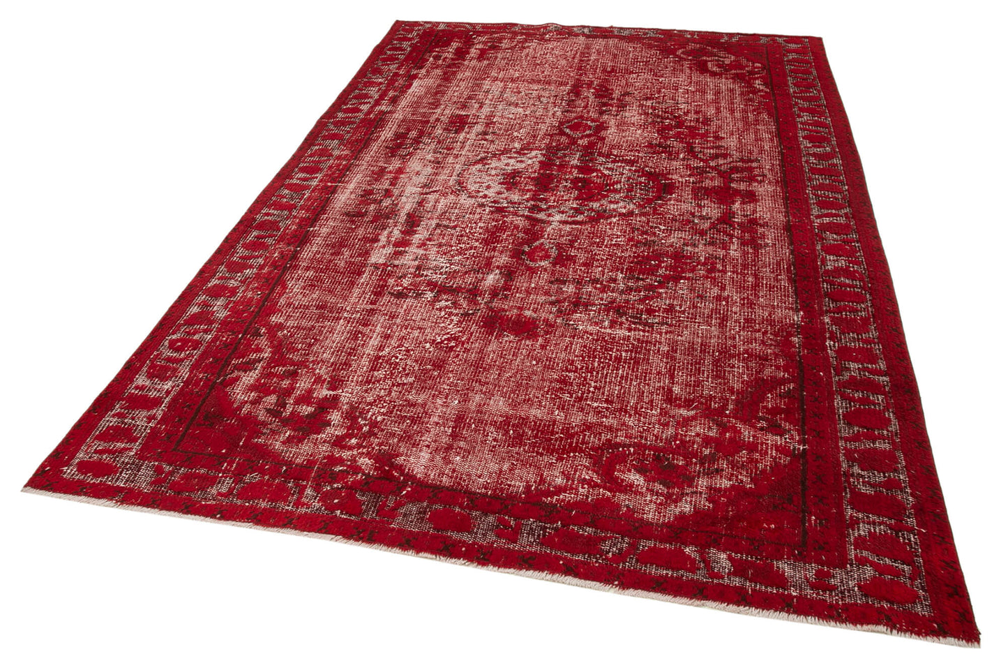 6x9 Red Over Dyed Rug - 25600