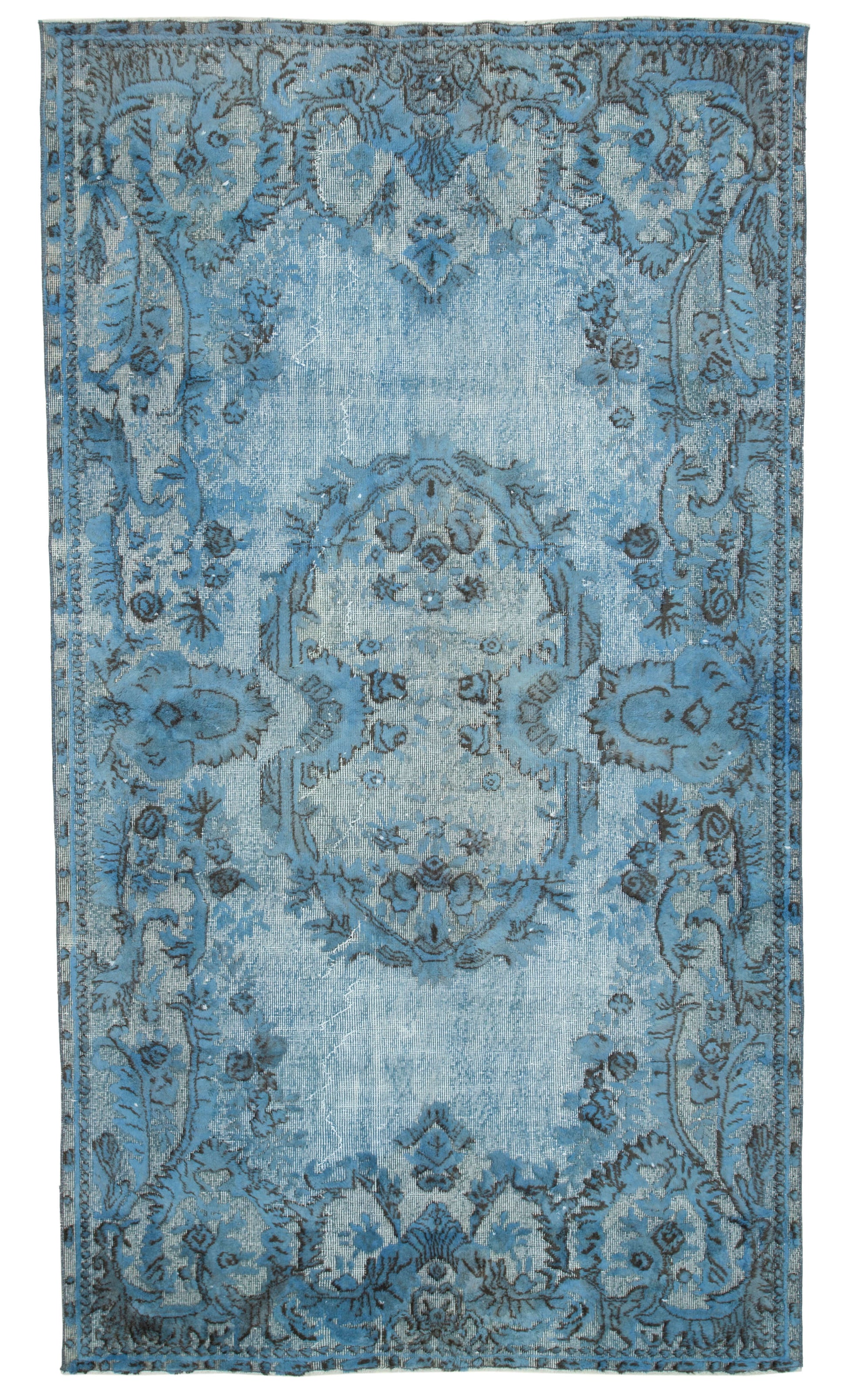 6x10 Blue Over Dyed Rug - 25606