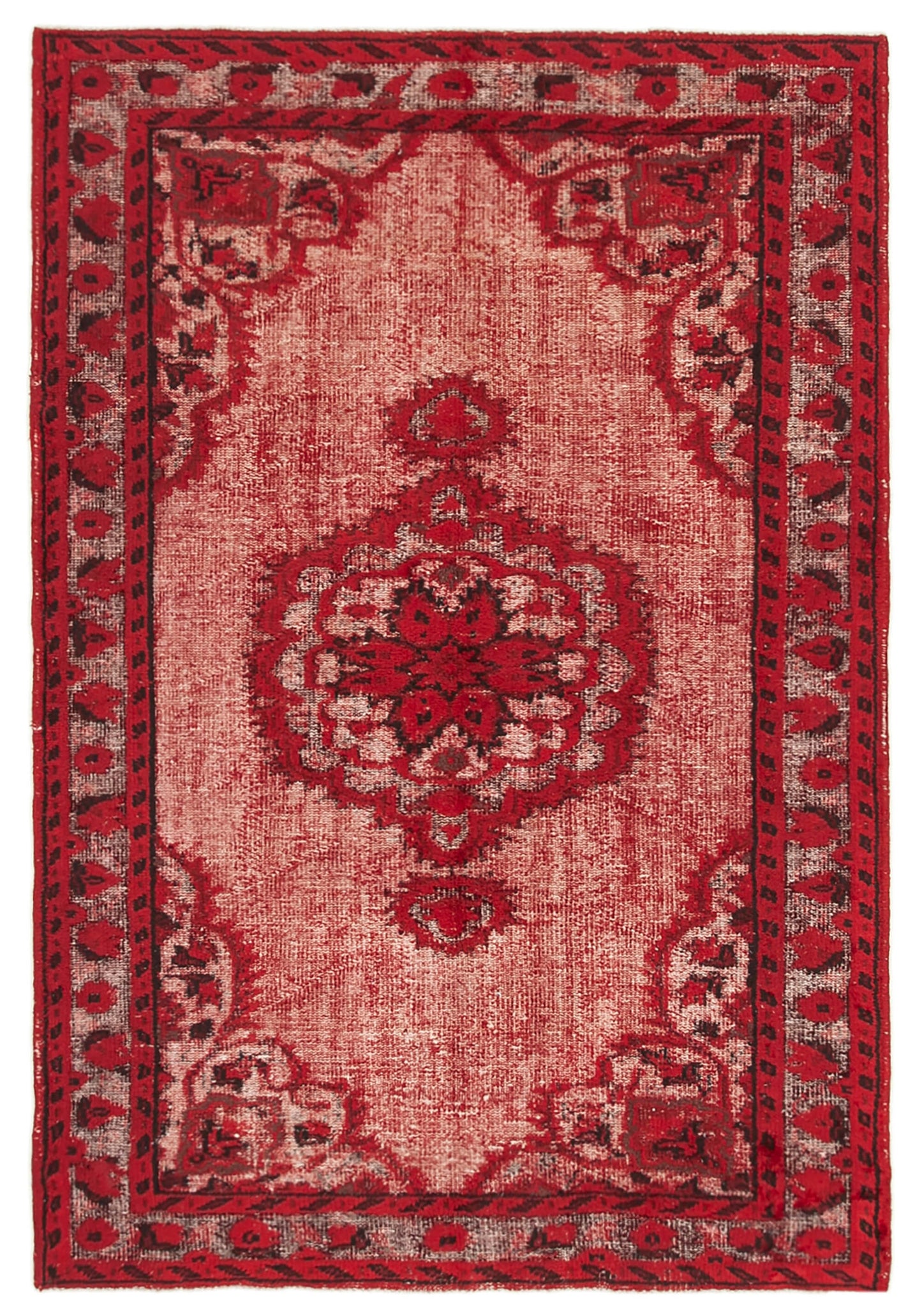 5x8 Red Over Dyed Rug - 25637