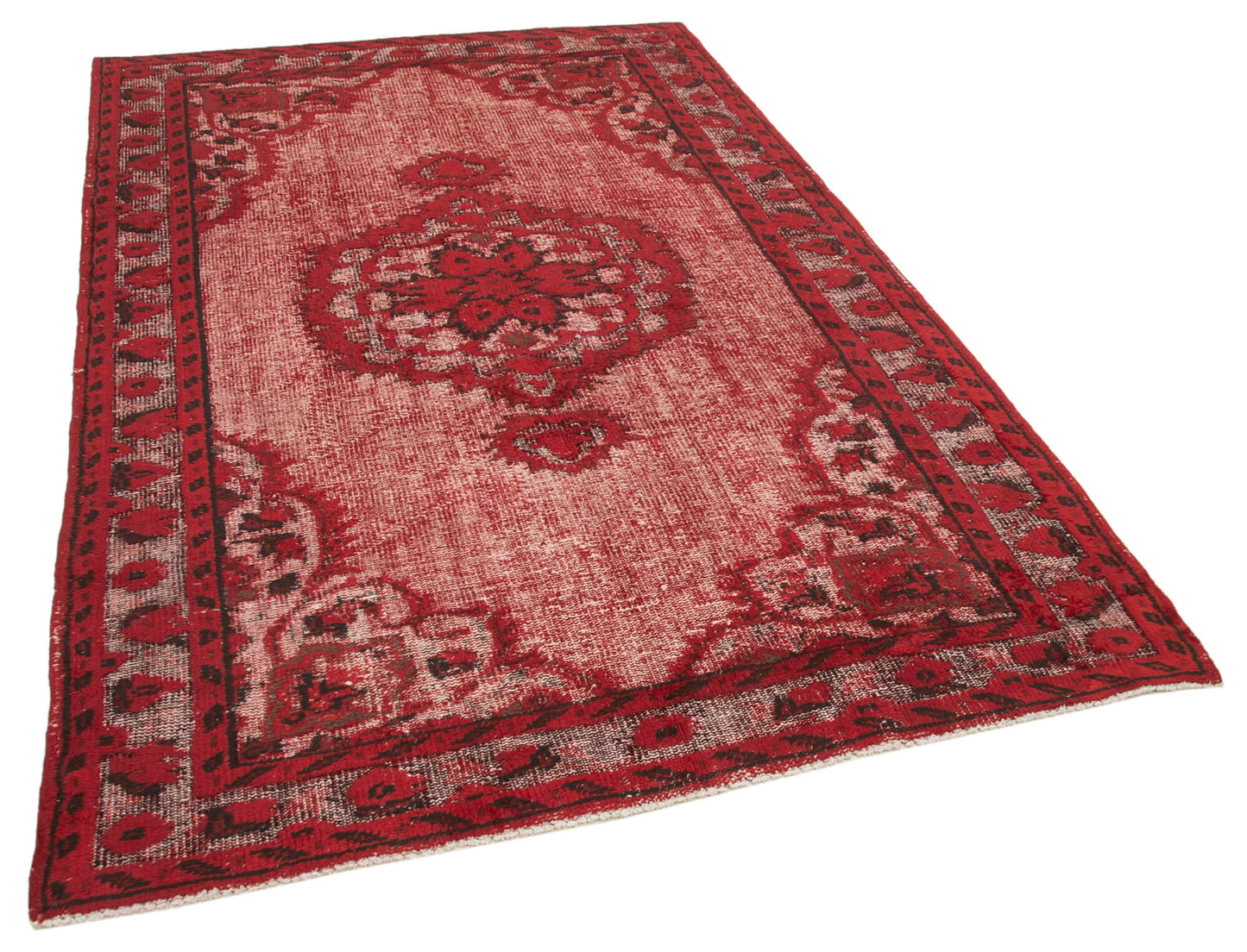 5x8 Red Over Dyed Rug - 25637